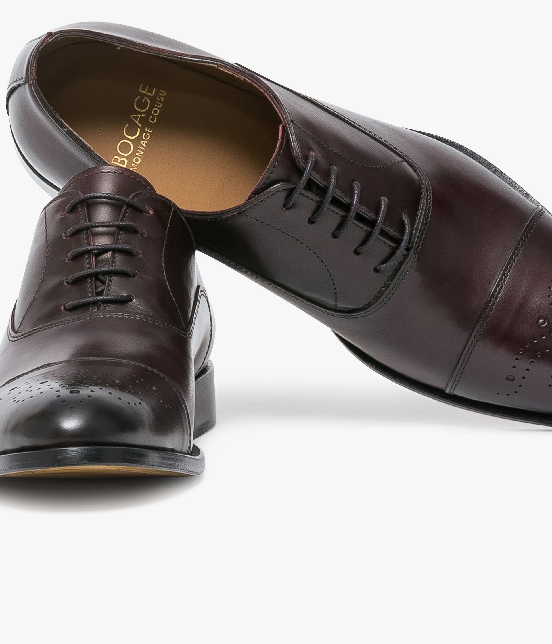 WINE RED GATSBY BROGUE City shoes MEN Bocage