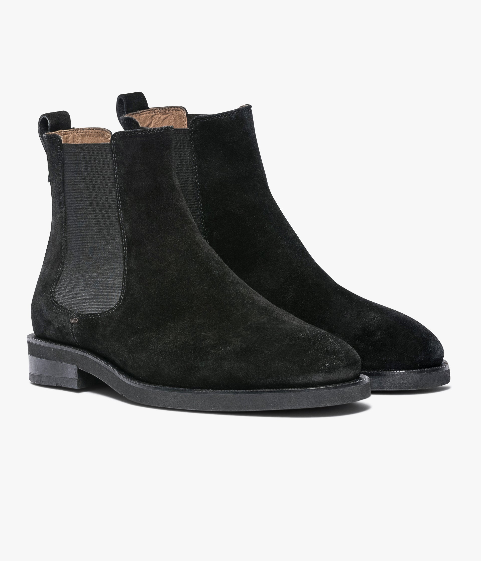 Black suede ankle boots mens clearance