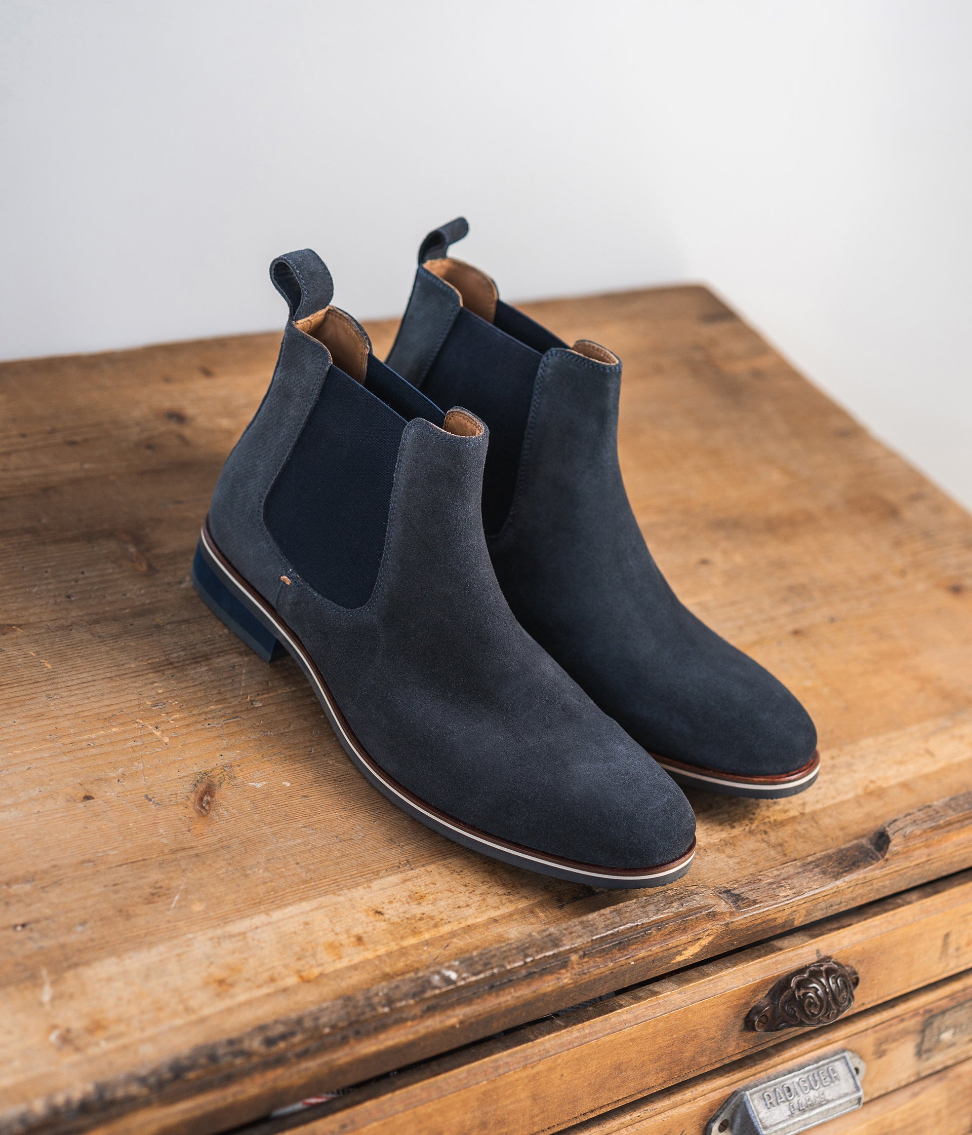Boots bleu marine homme clearance