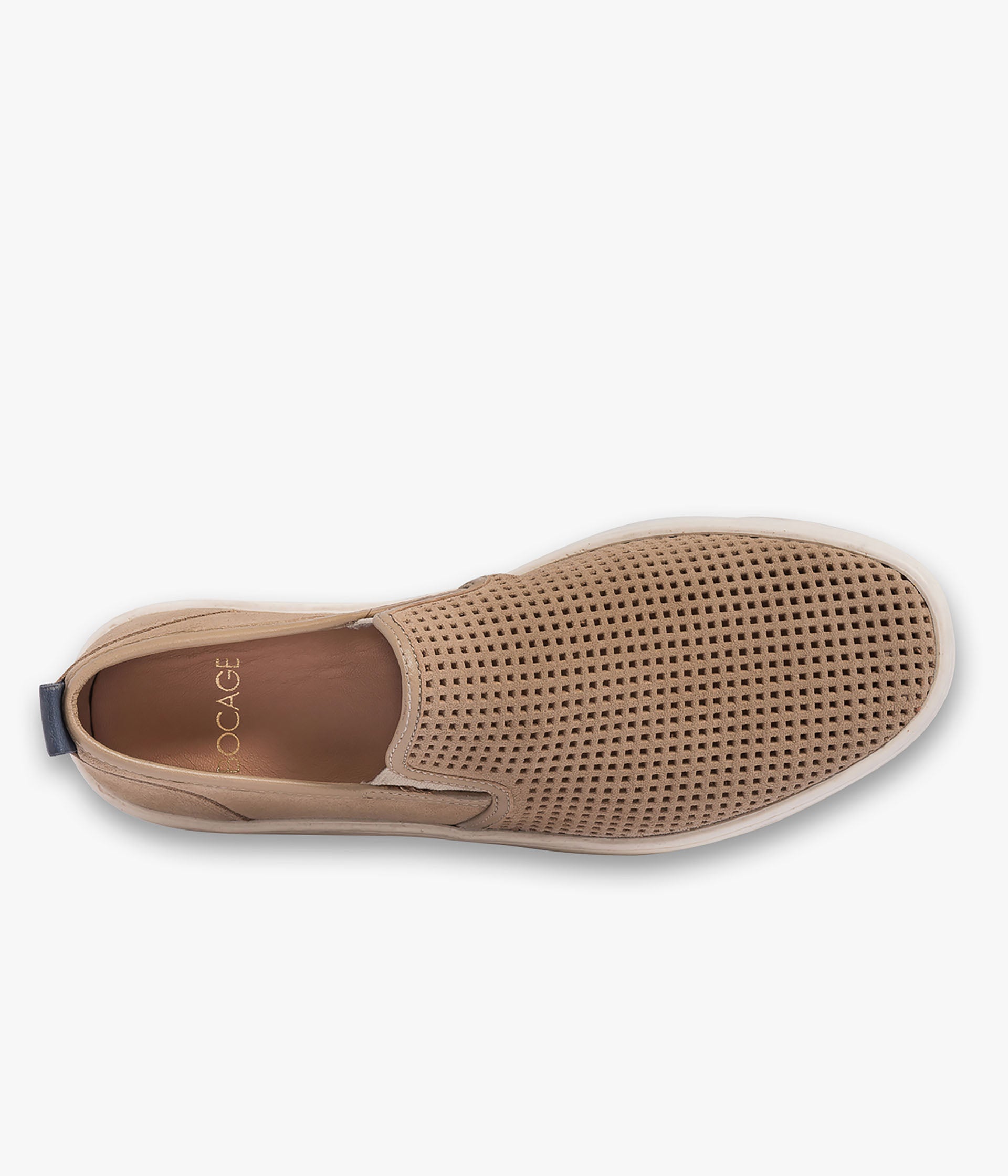 Perforated slip on shoes shop