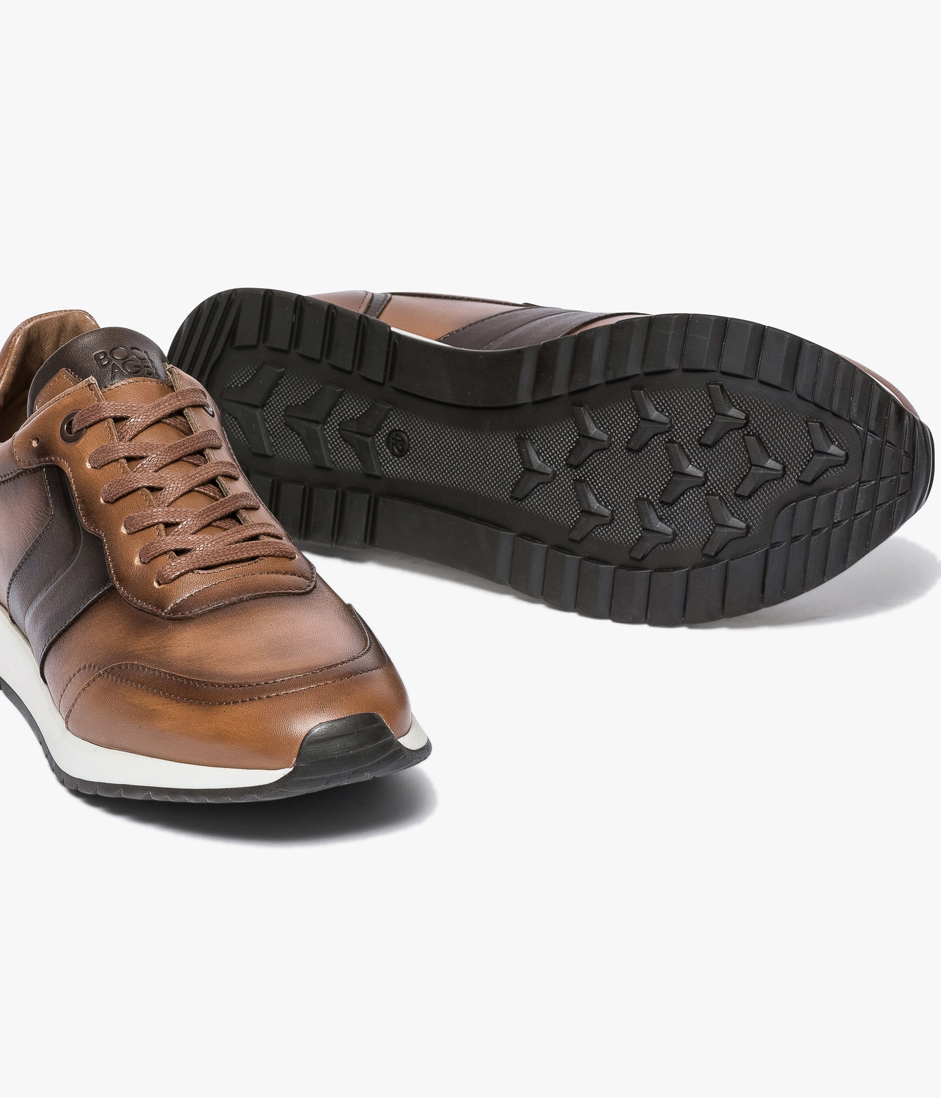 Hugo boss legacy leather sneakers clearance
