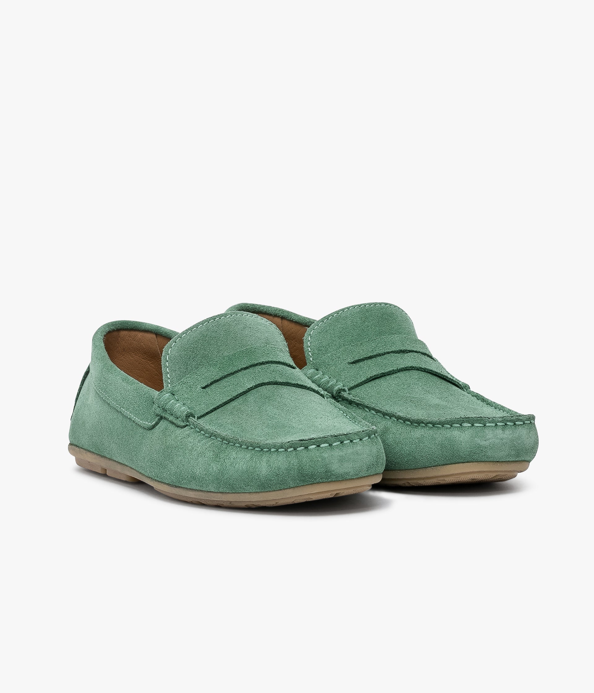 Green loafer shoes new arrivals