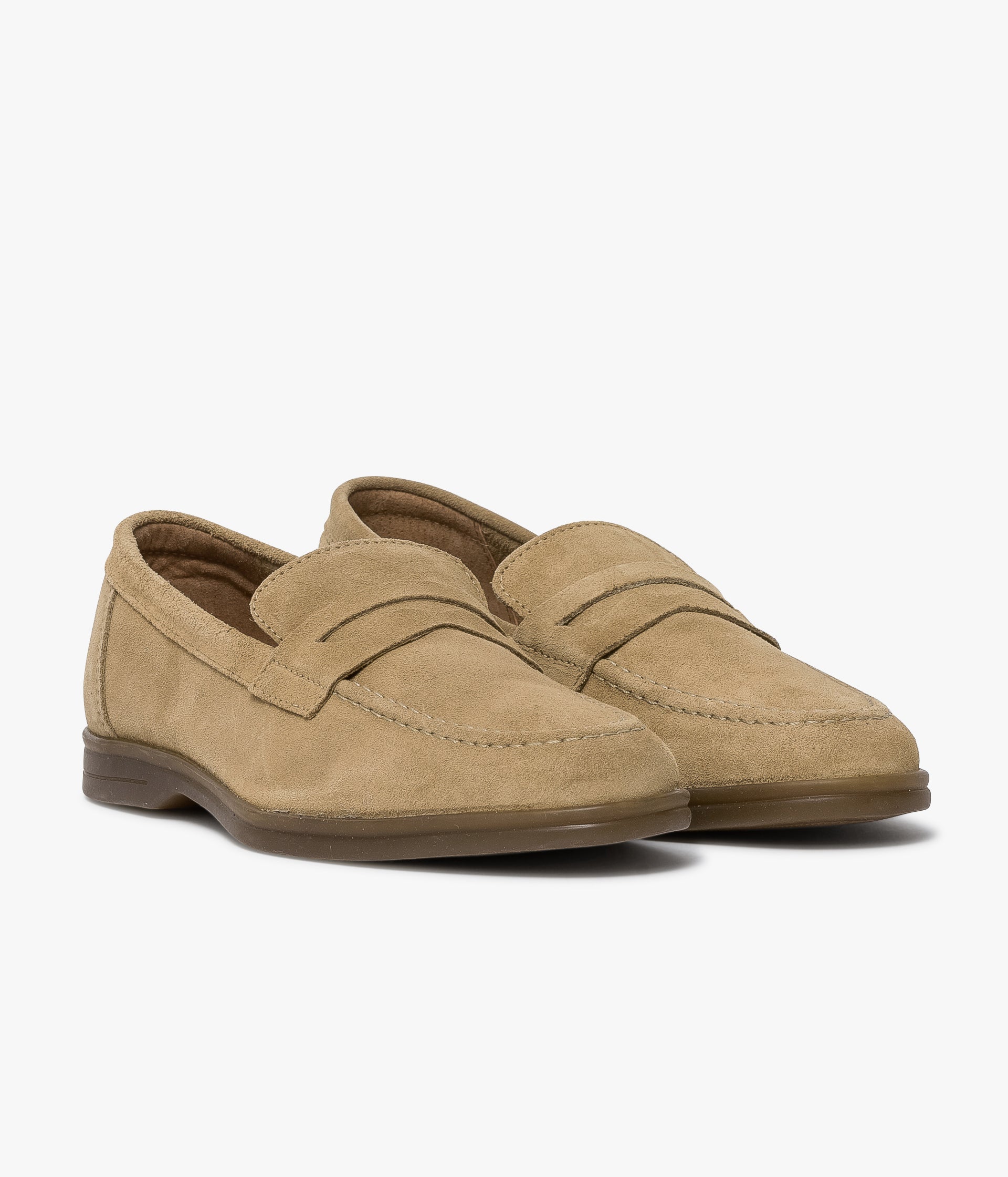 Beige loafer shoes clearance