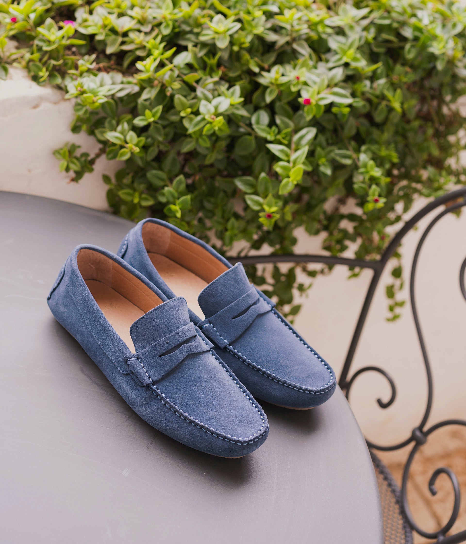 Mocassin bleu outlet
