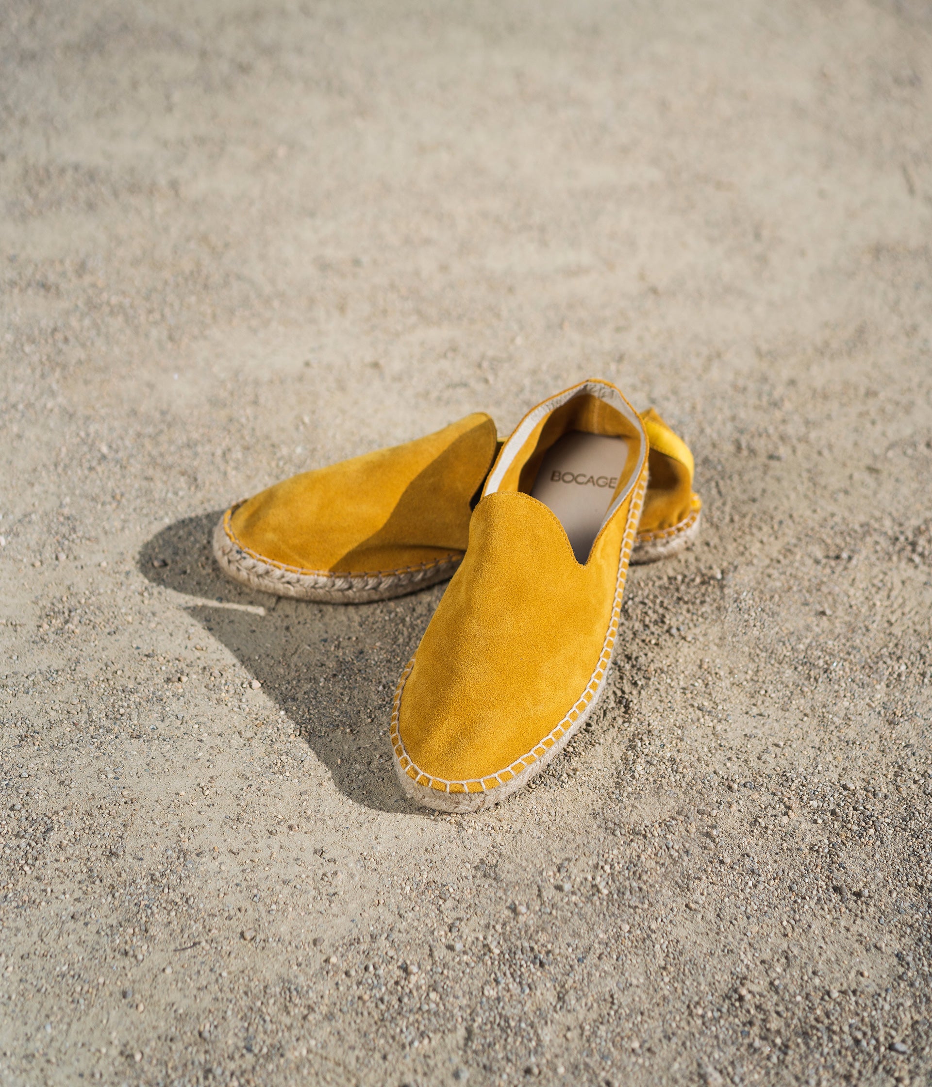 Mustard outlet slip ons