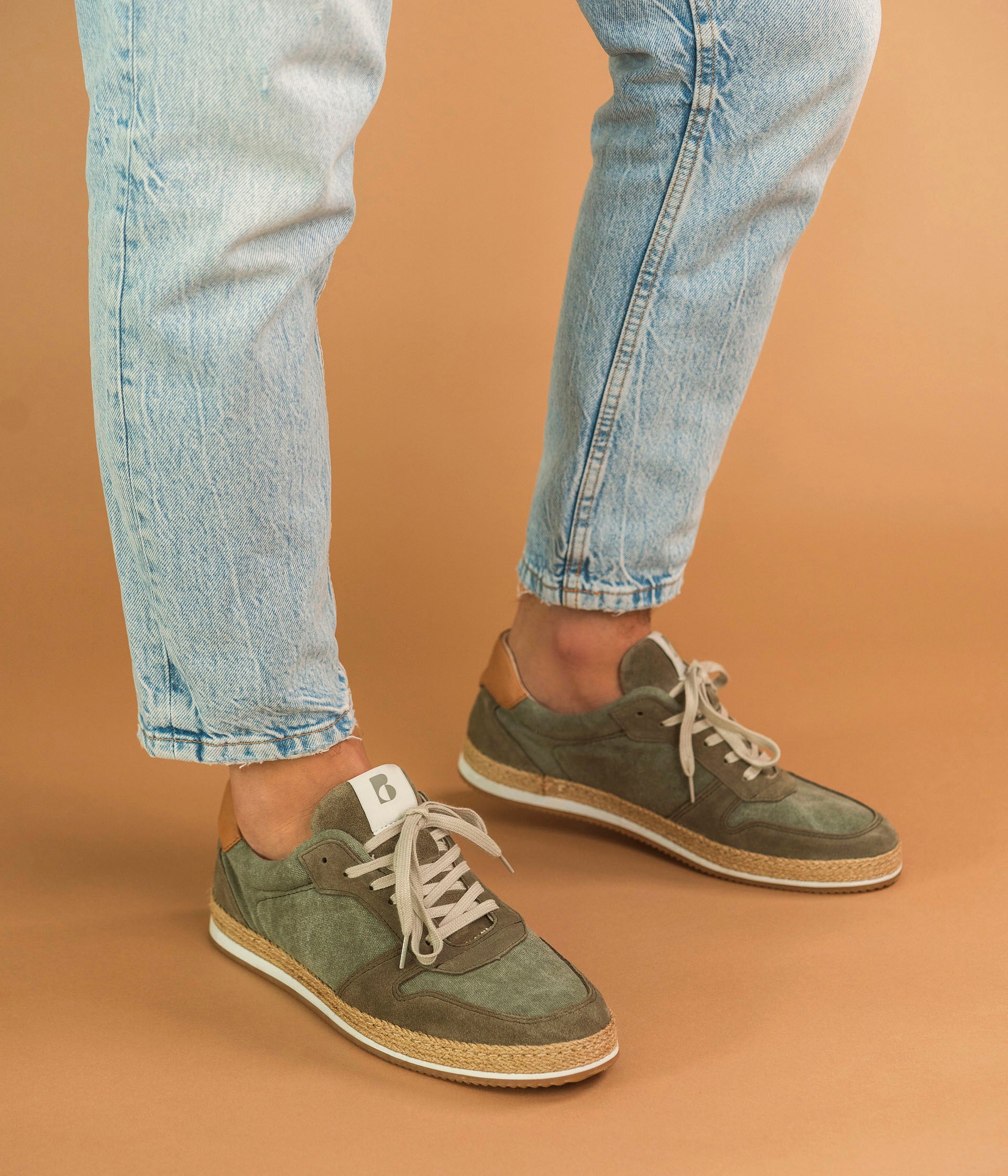 JORDAN GREEN SNEAKERS Canvas espadrilles MEN Bocage