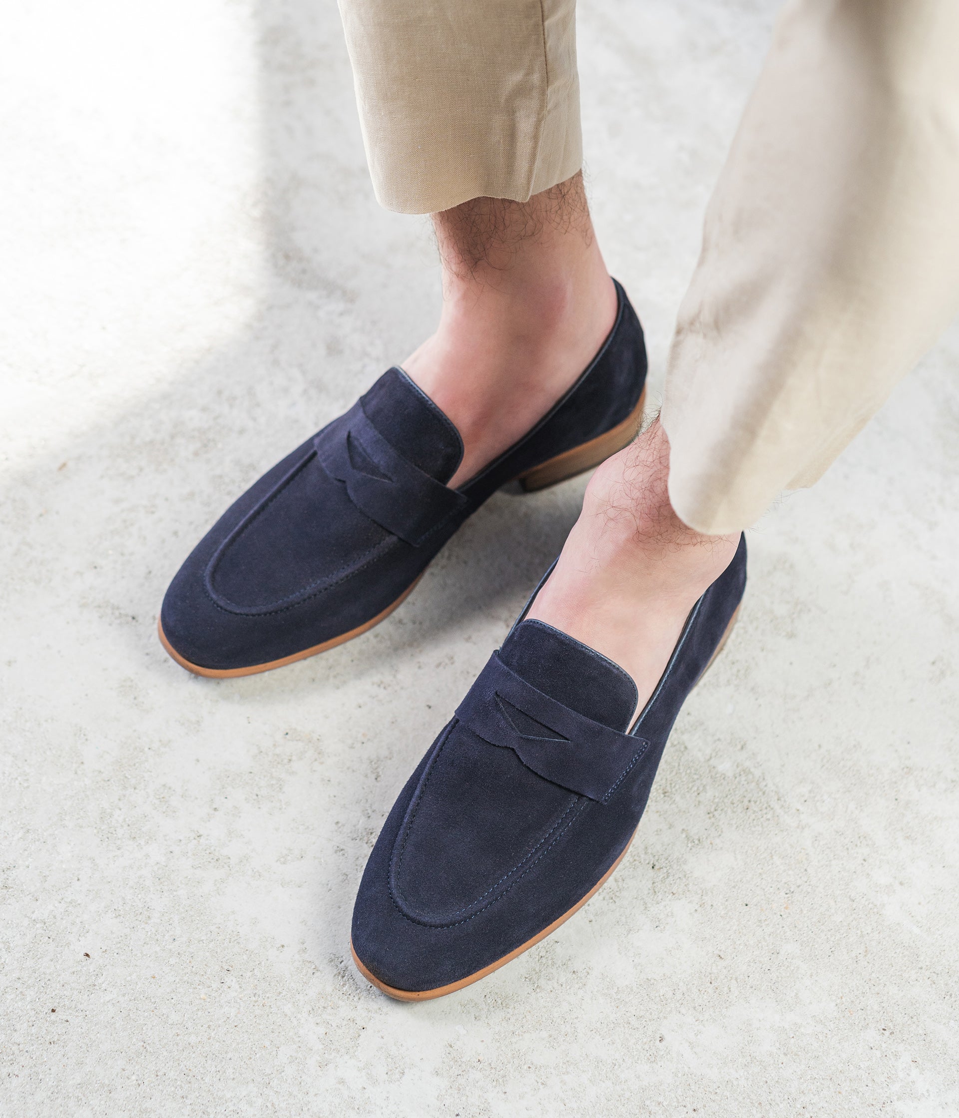 NAVY POMPEO LOAFER Loafers boat shoes MEN Bocage