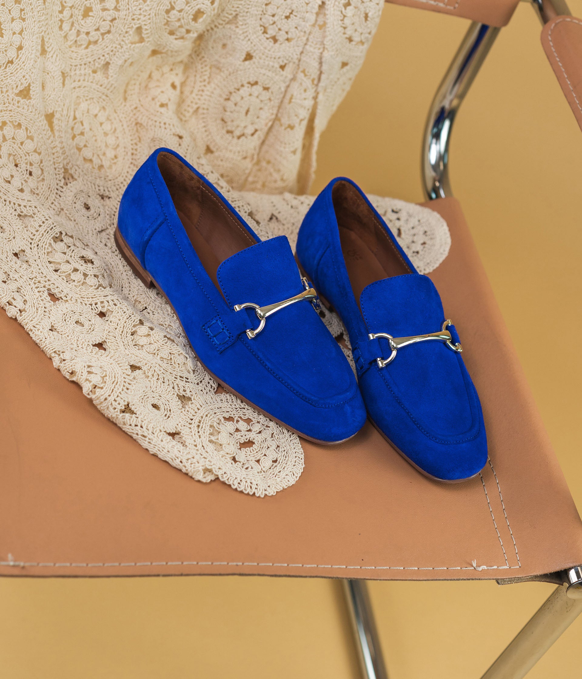 Mocassin bleu 2025 marine femme