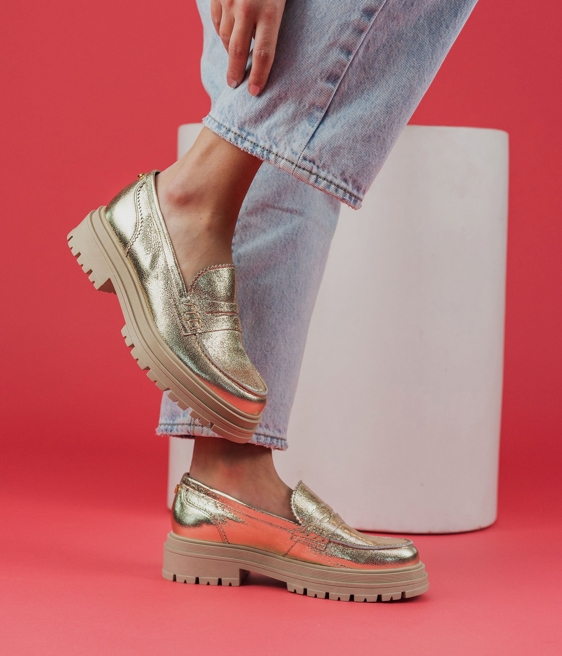 Mocassin bocage top femme