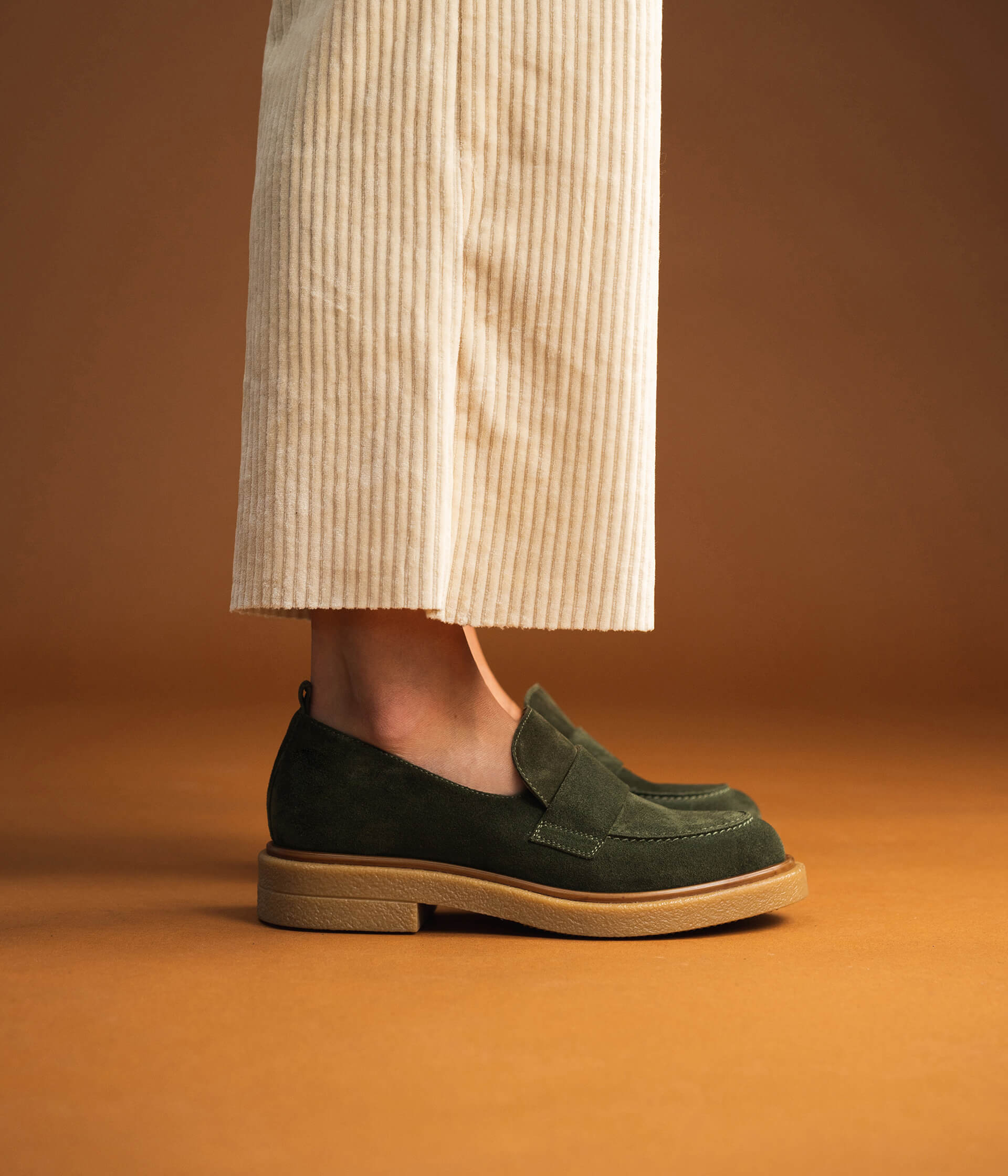 Mocassin vert on sale