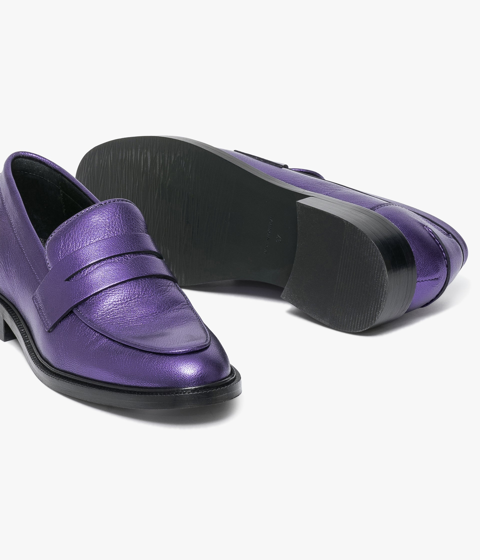 Purple loafers deals