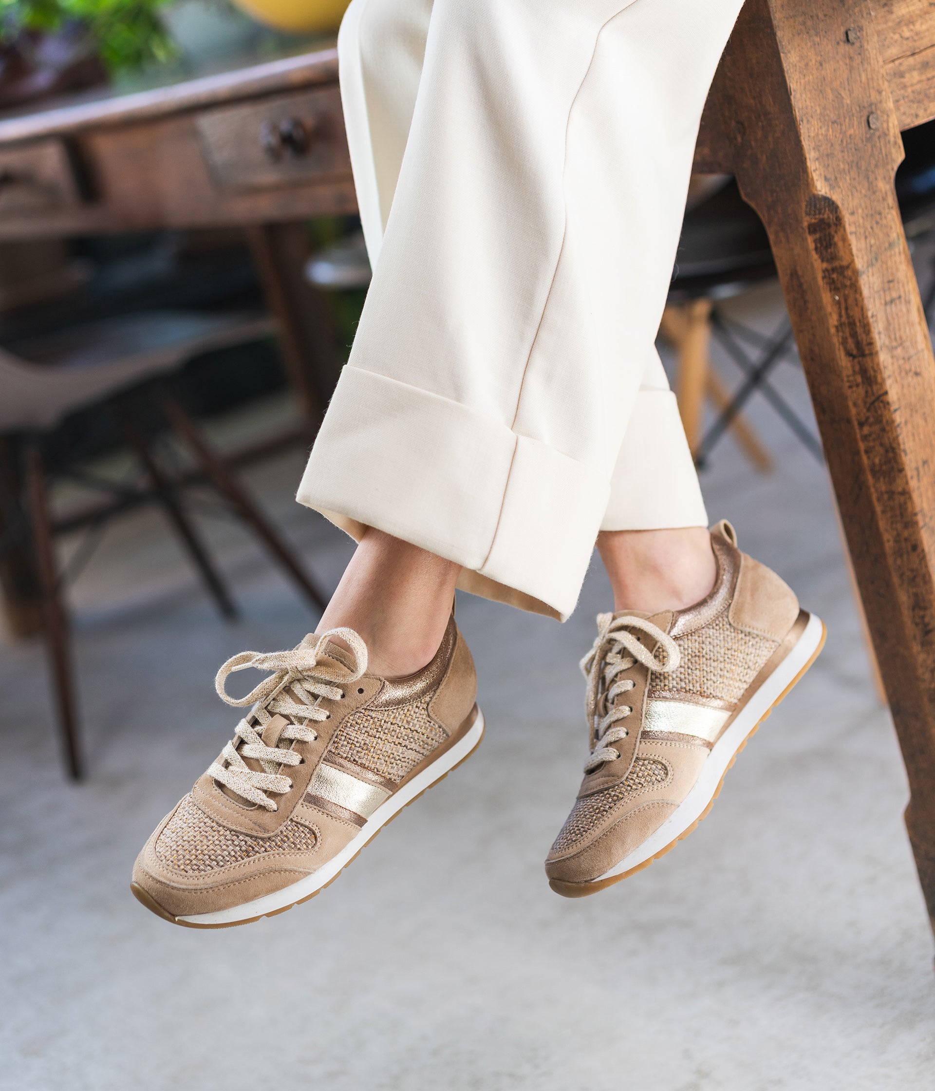 Basket slip store on femme