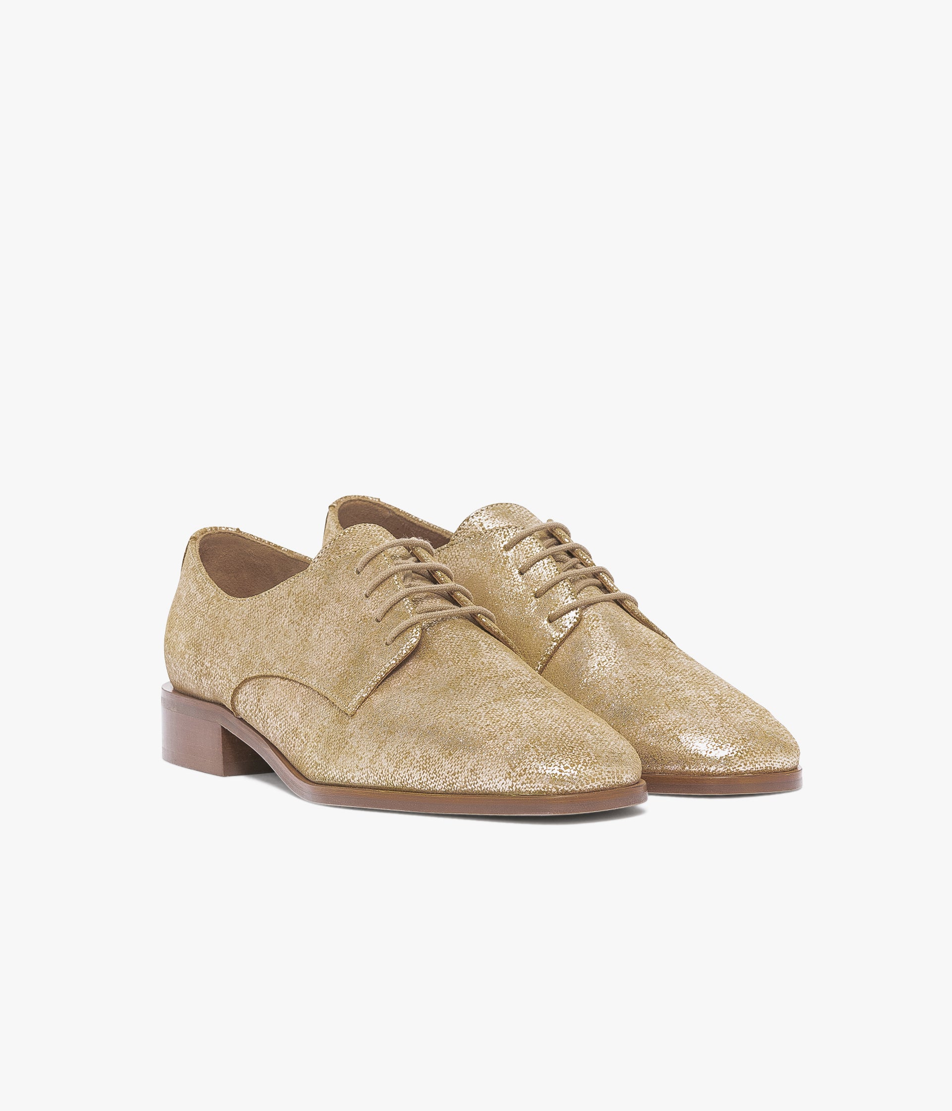 GOLD CHRISTAL DERBY Flats Loafers WOMEN Bocage