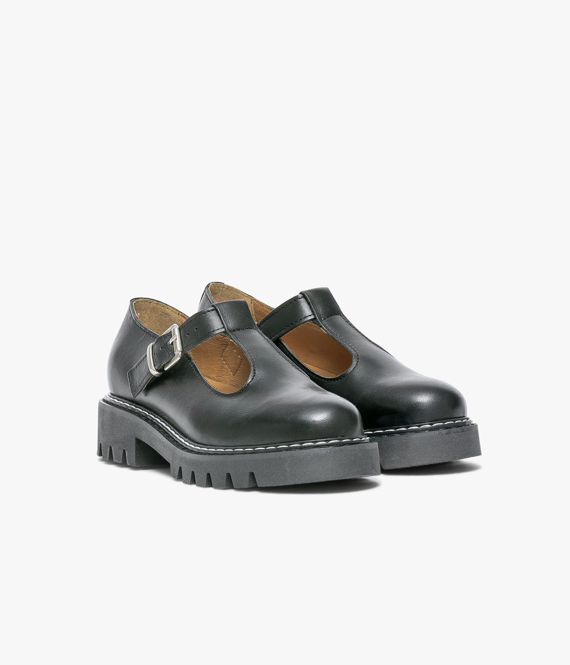 Black t bar shoes sales