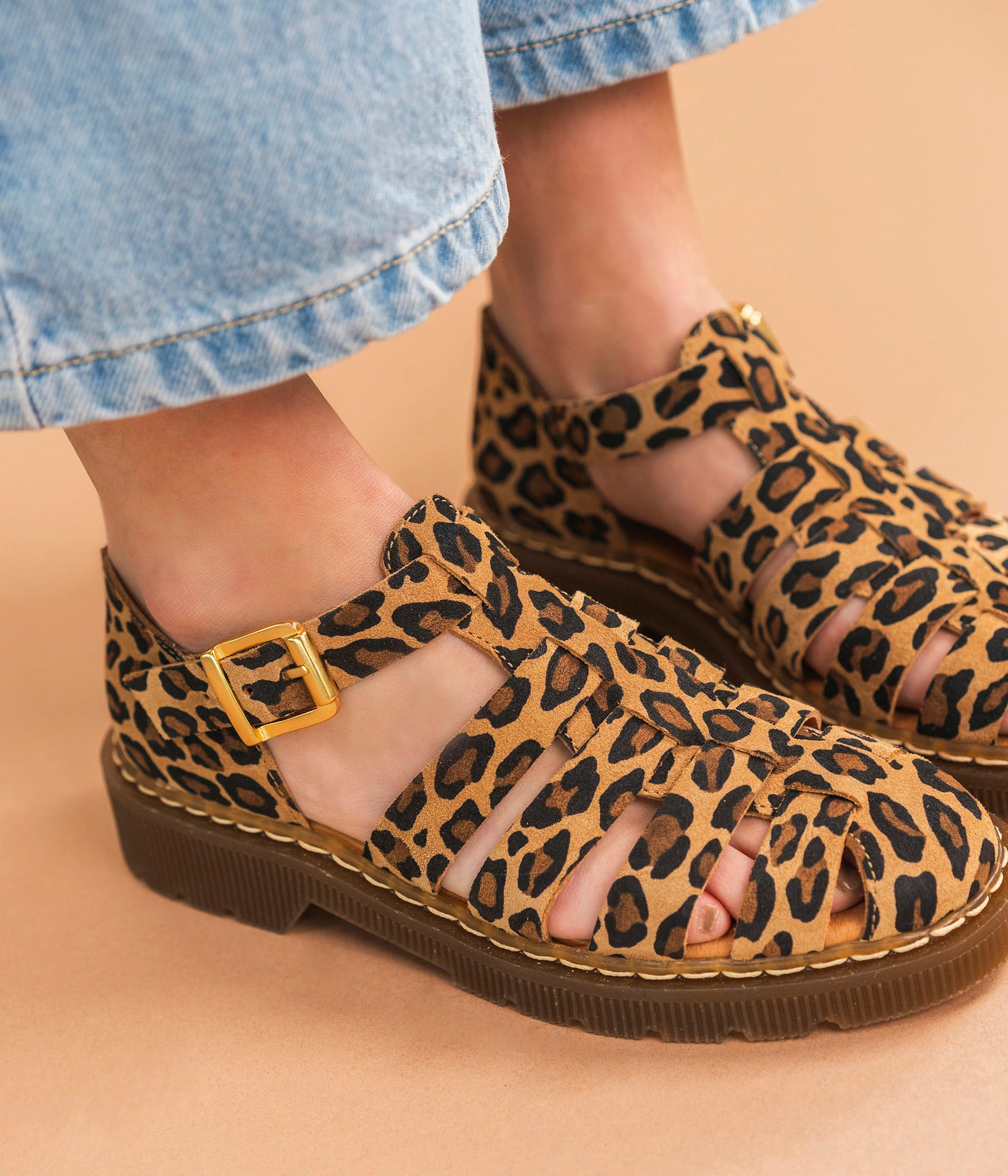 CLAP LEOPARD DERBY Flats Loafers WOMEN Bocage