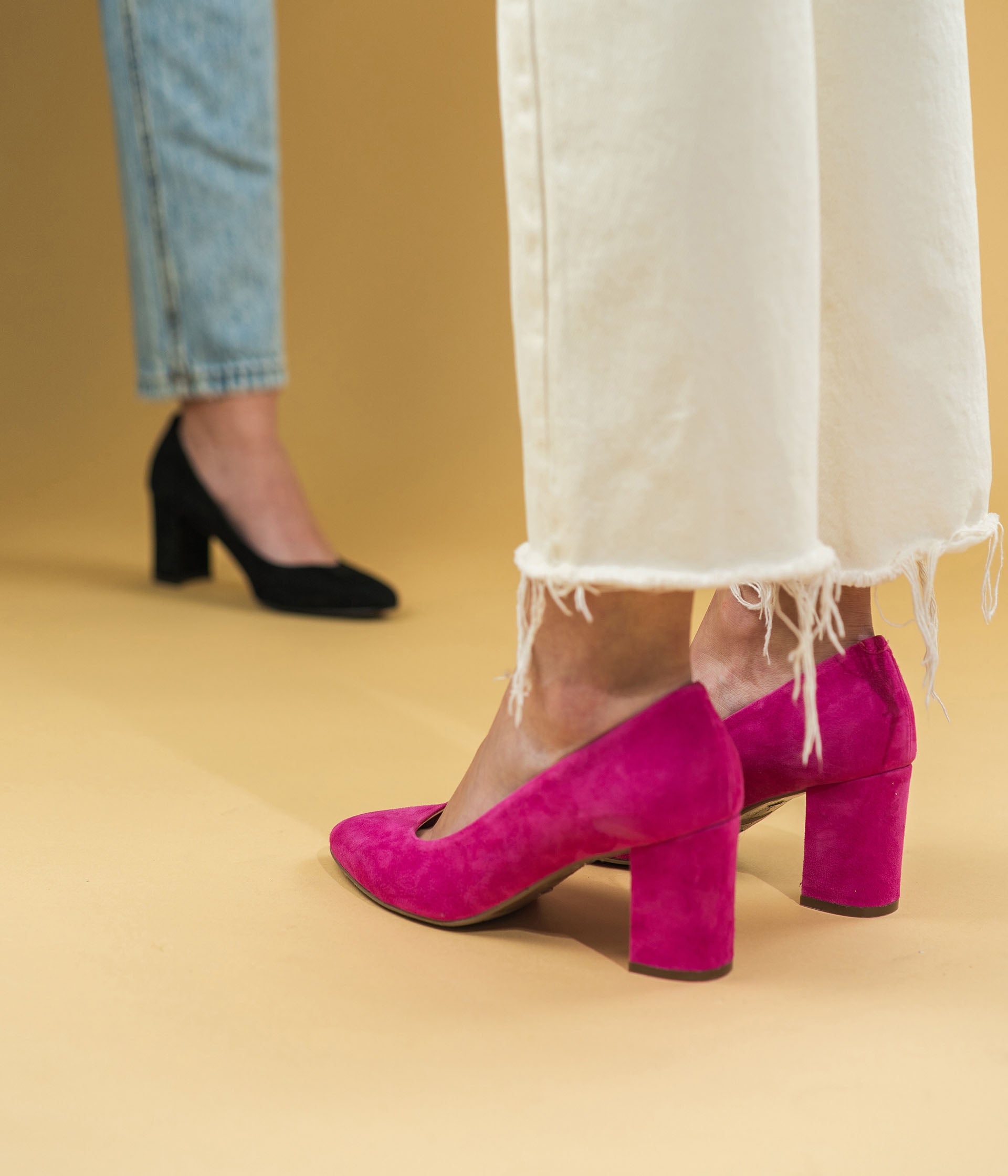 Chaussure femme top rose fushia