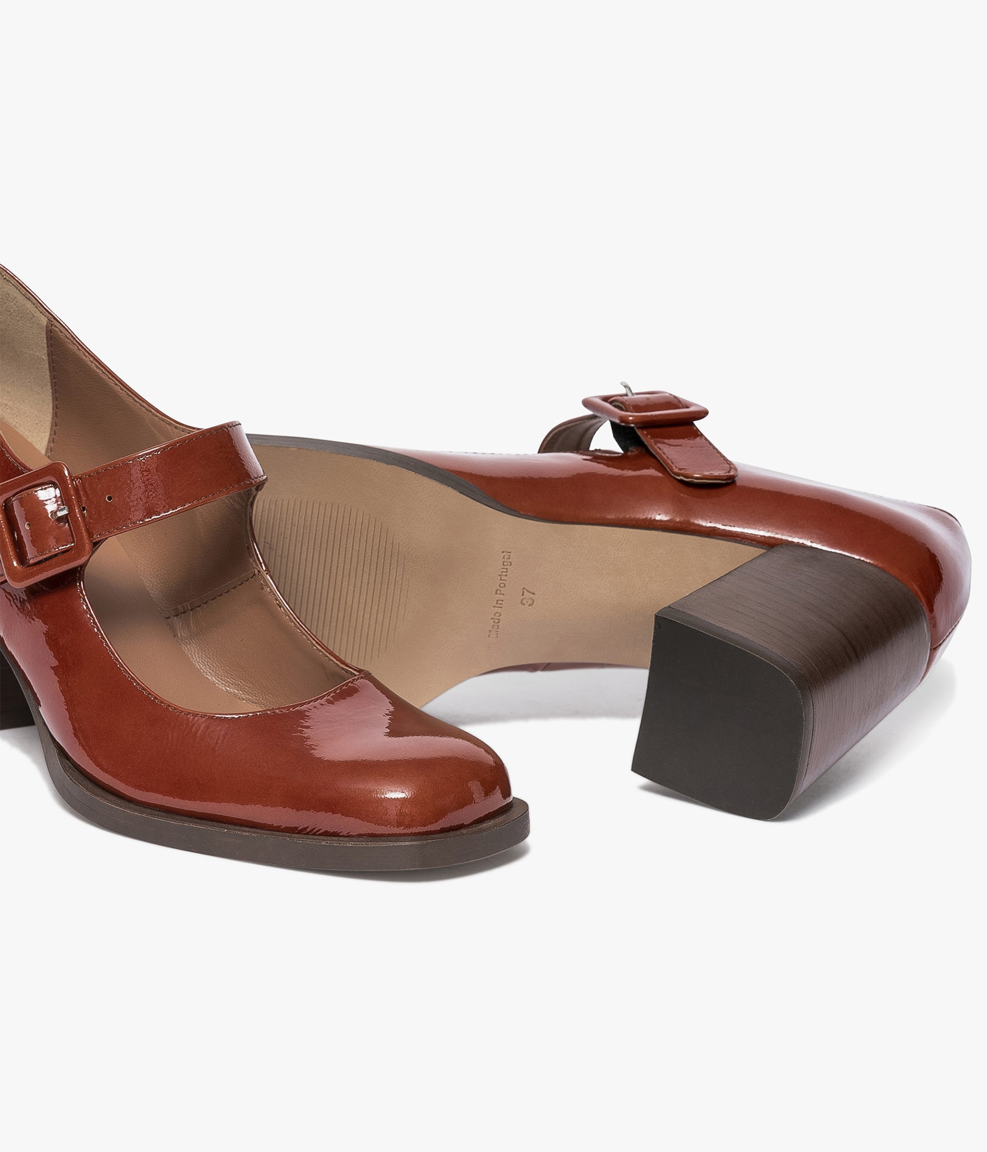 Cognac pumps leather online