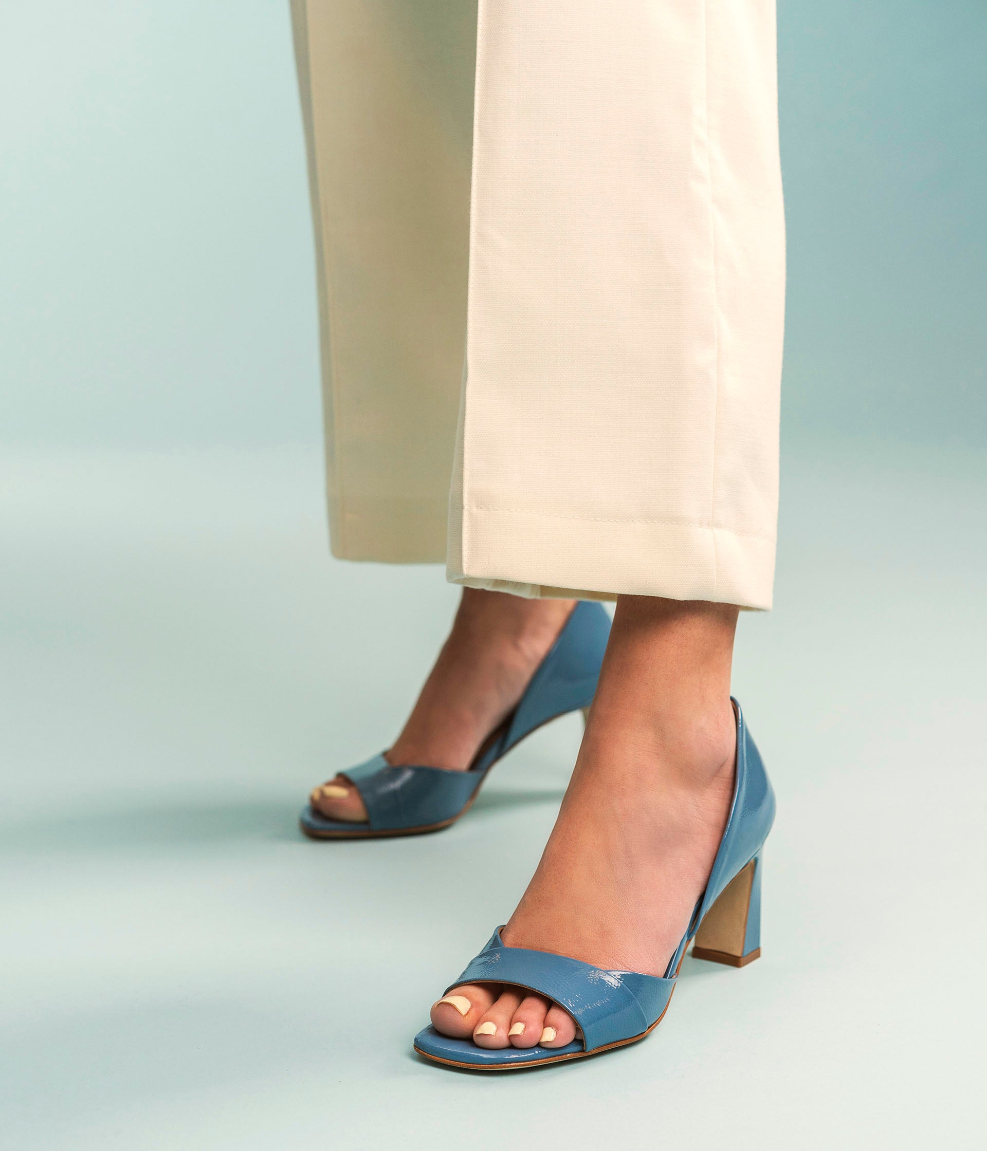 Blue sandals women's shoes clearance