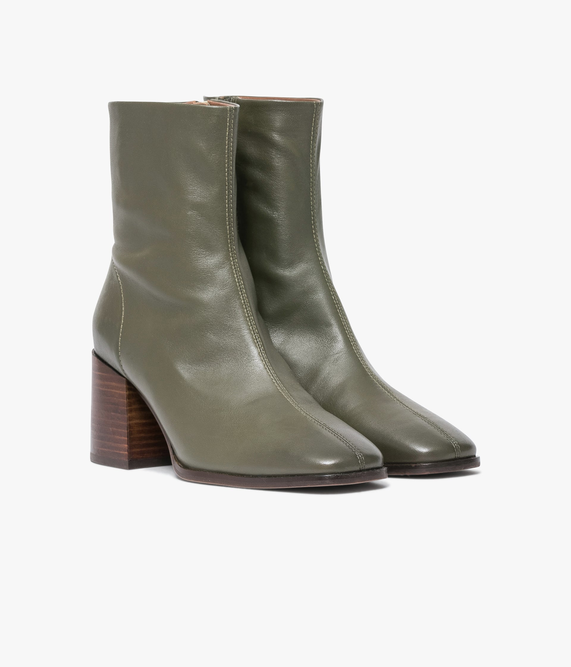 KHAKI ELMA ANKLE BOOTS Low boots WOMEN Bocage