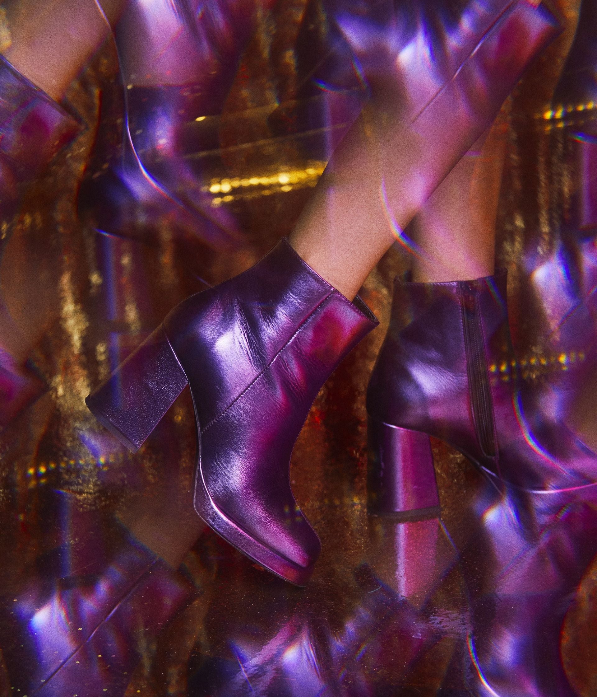 Bottine violette on sale
