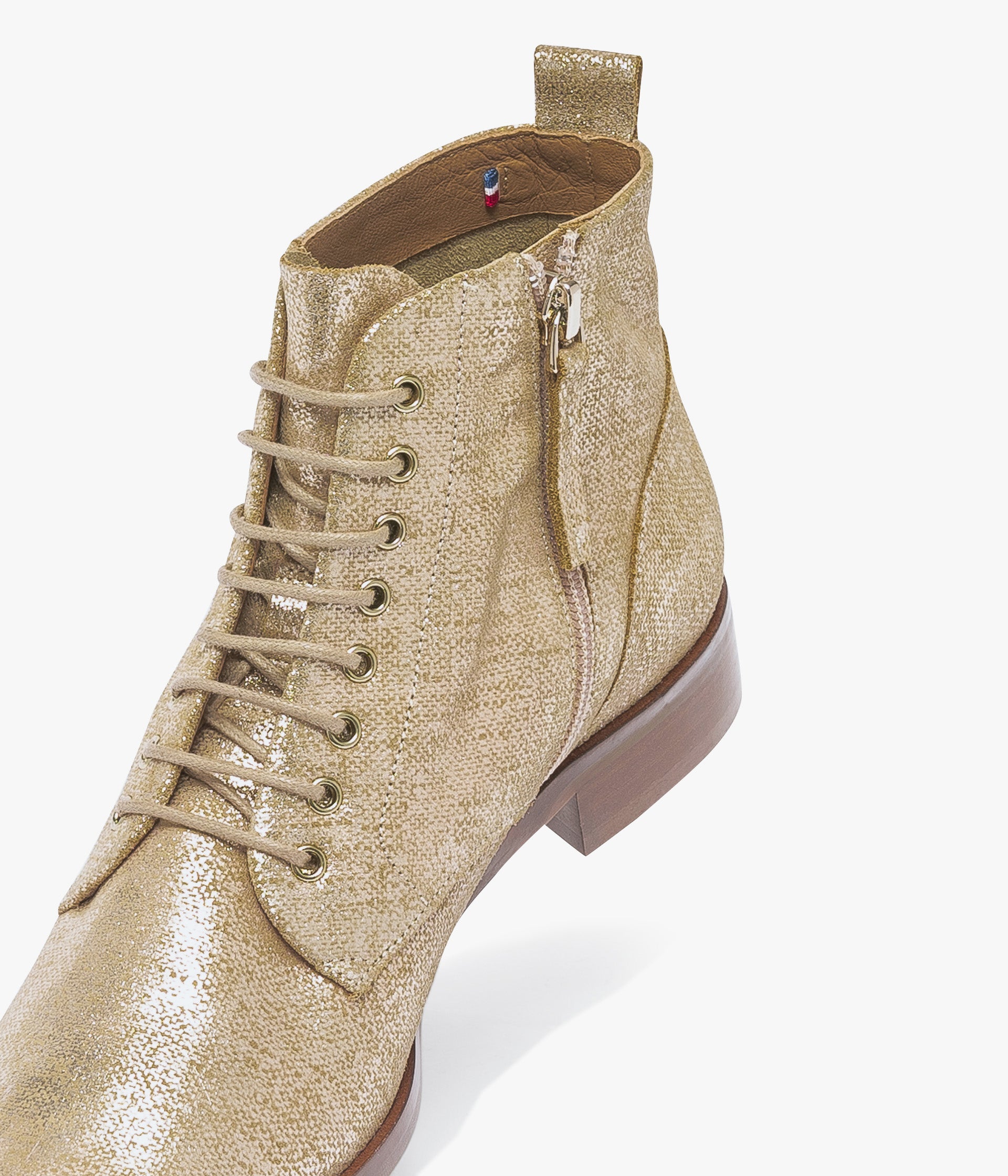 Gold ankle boots womens outlet