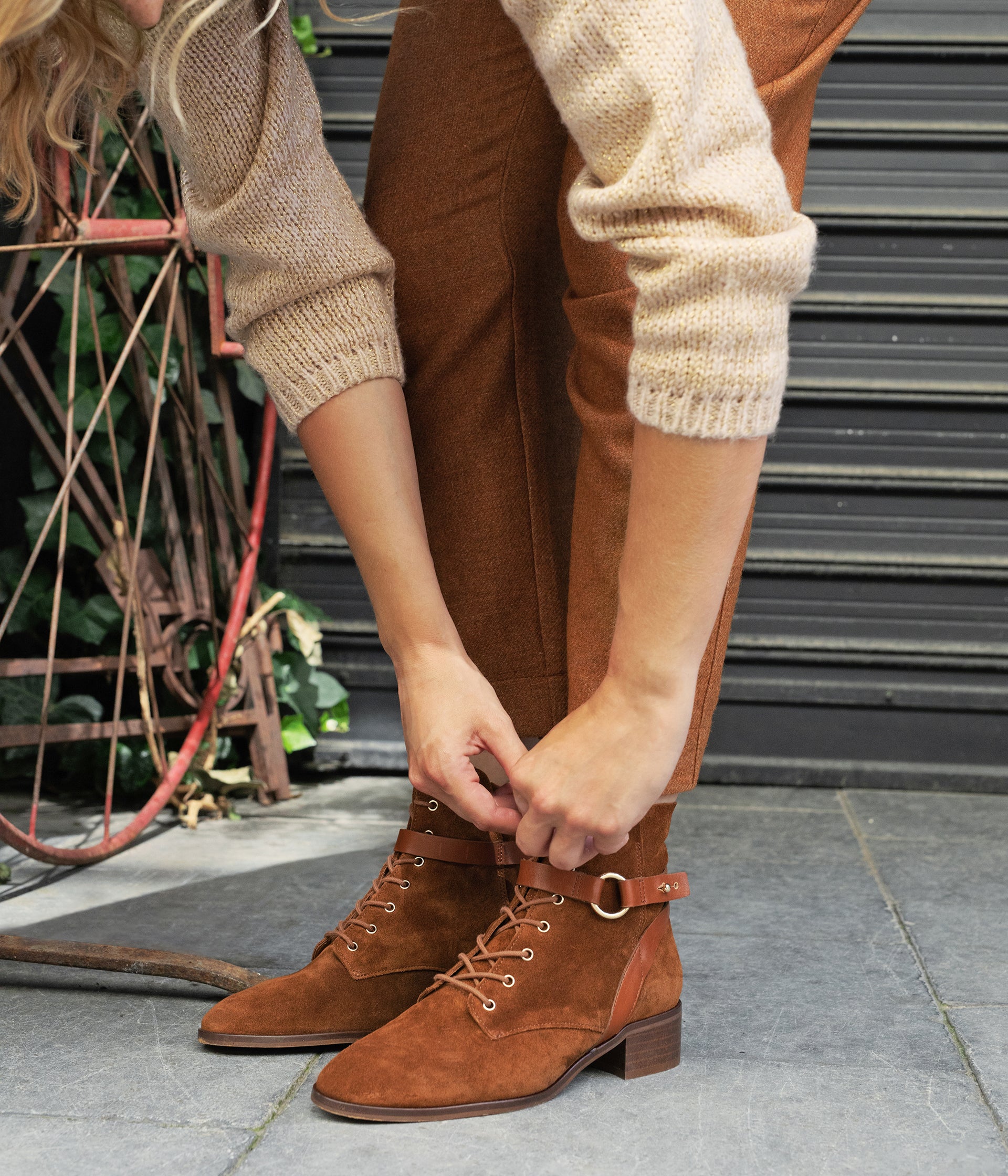 KORBA ANKLE BOOTS Flat boots WOMEN Bocage