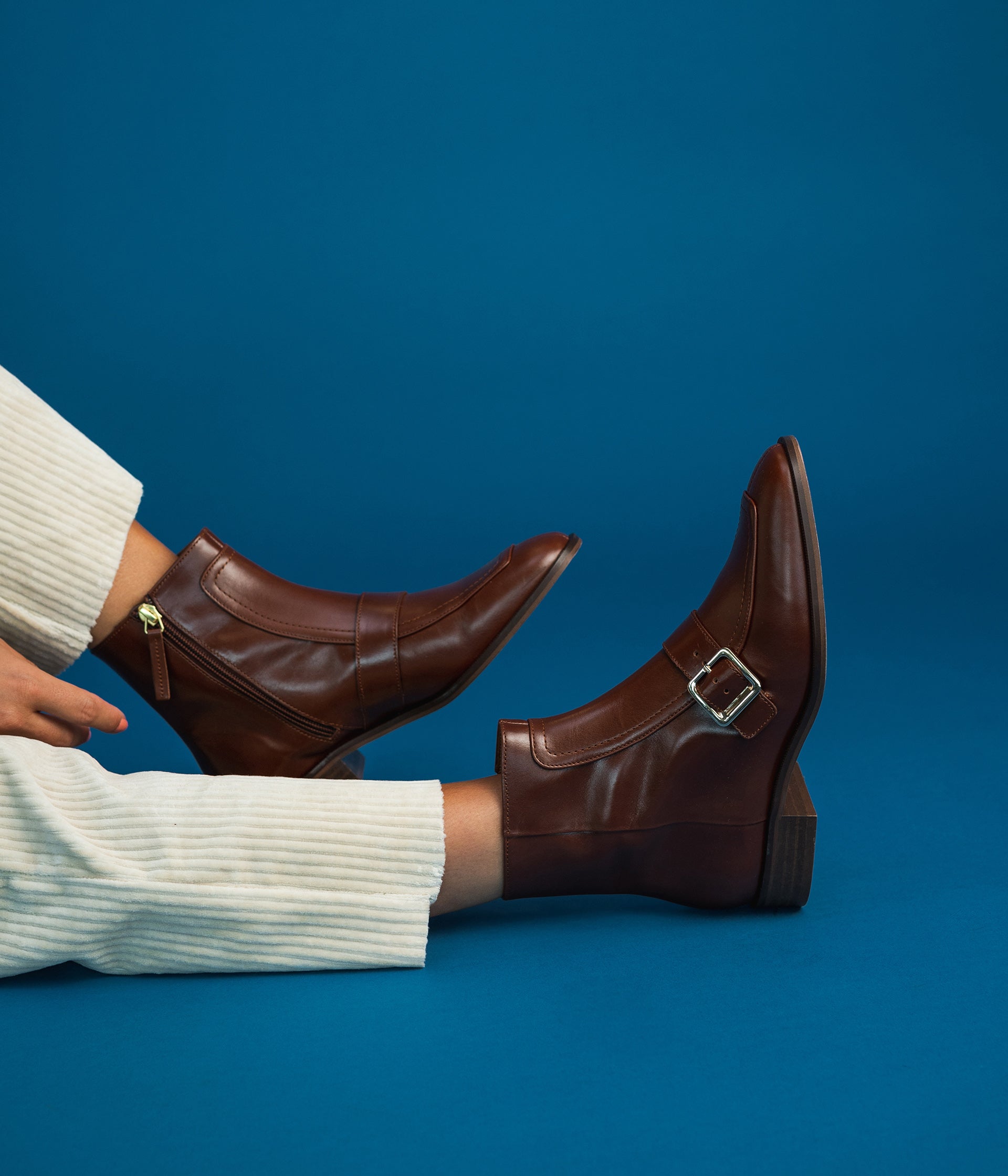 Cognac ankle hotsell boots womens