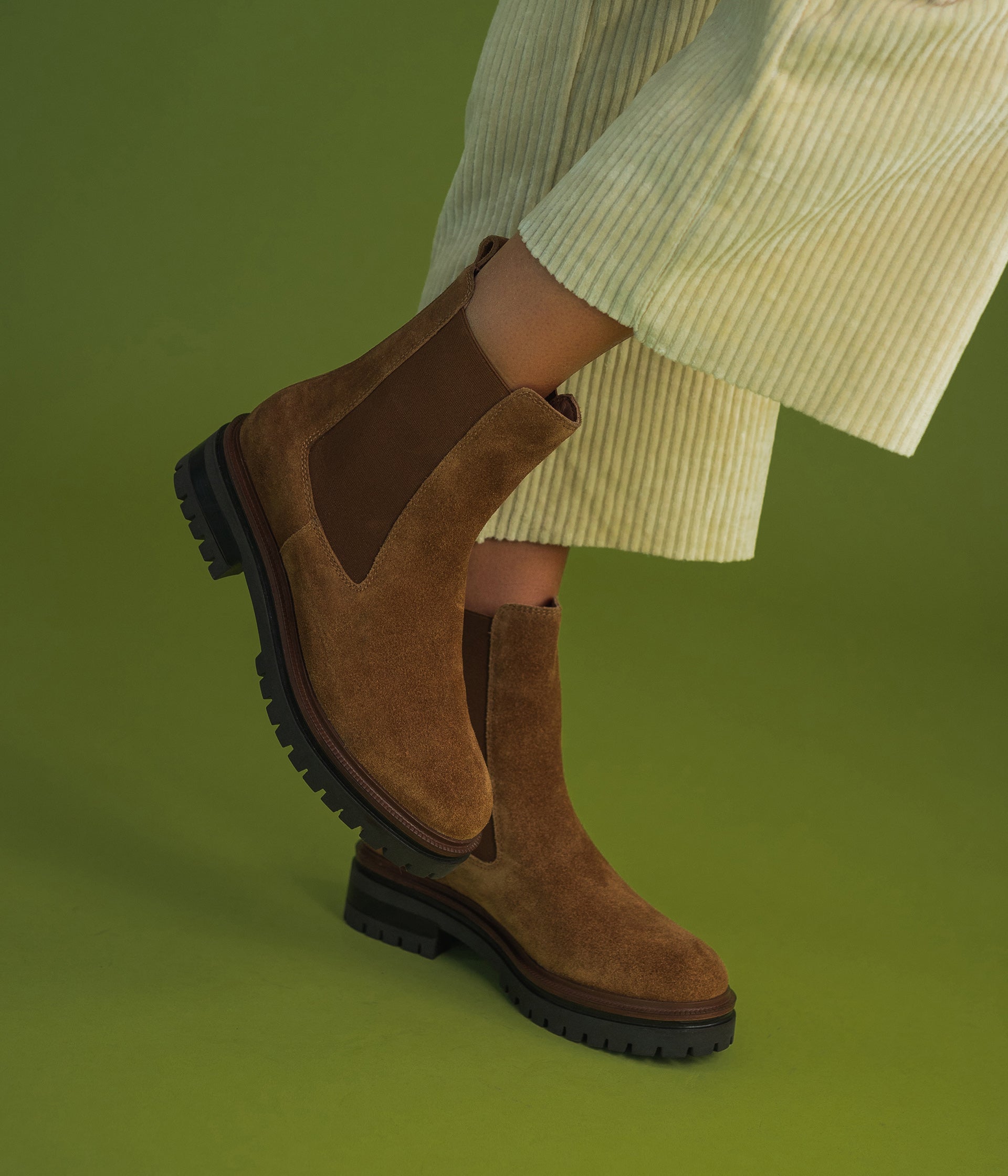 COGNAC SANDY CHELSEA BOOTS Flat boots WOMEN Bocage