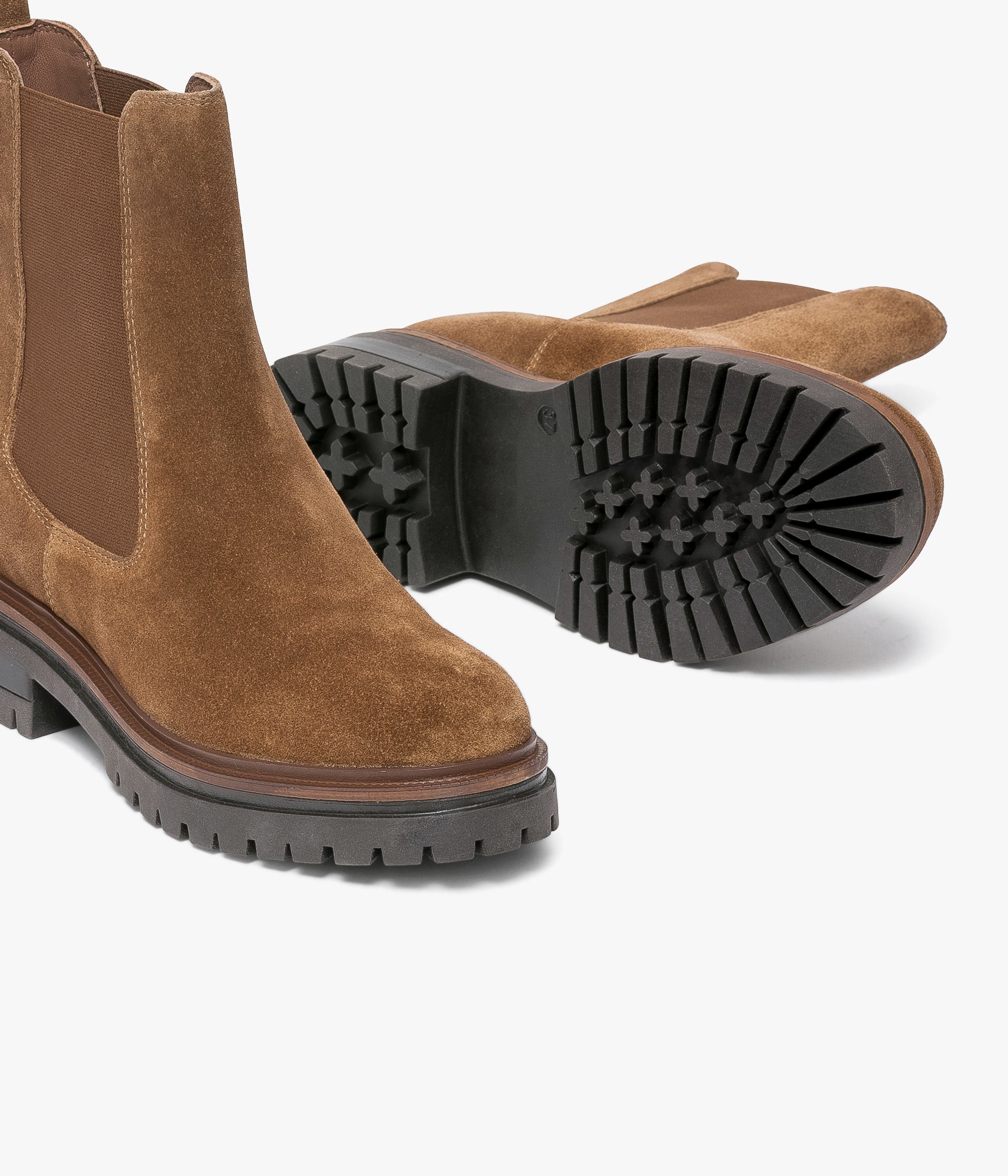 COGNAC SANDY CHELSEA BOOTS Flat boots WOMEN Bocage