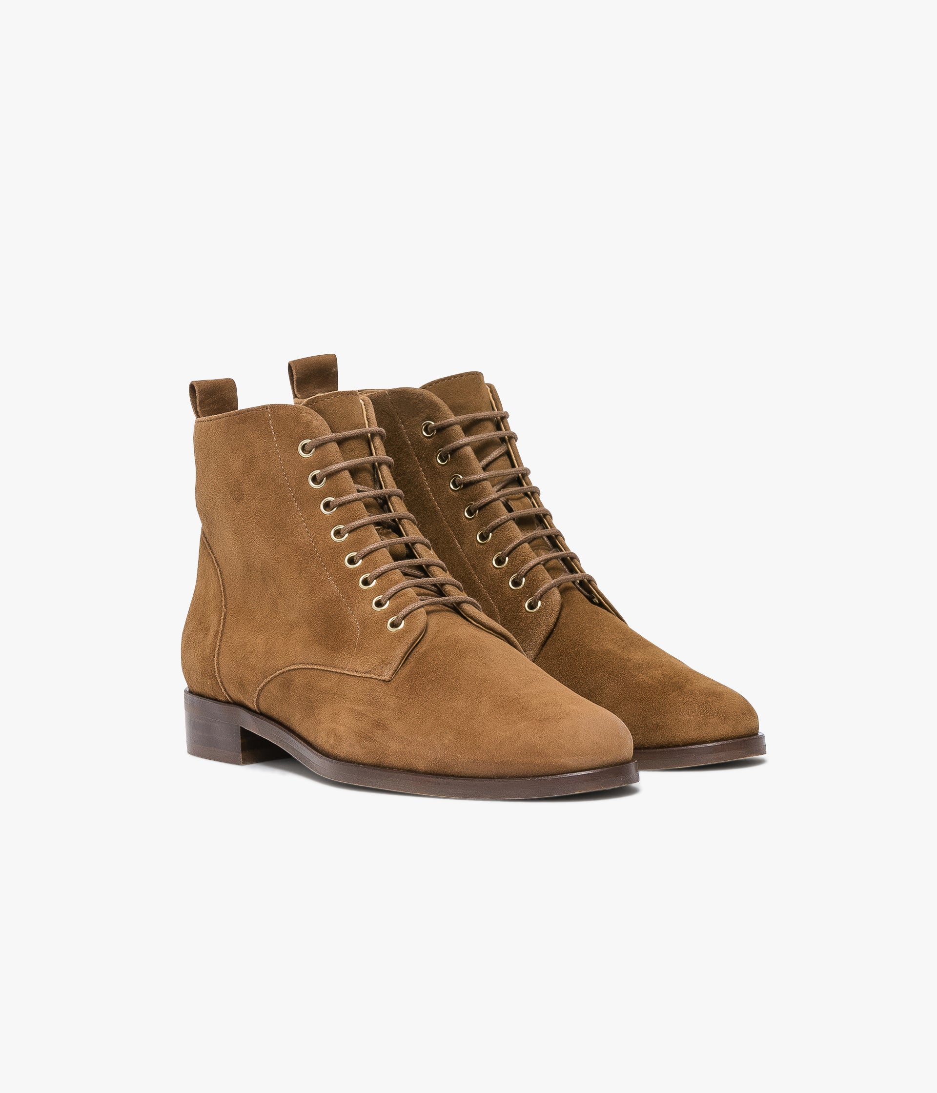 Low suede ankle boots top