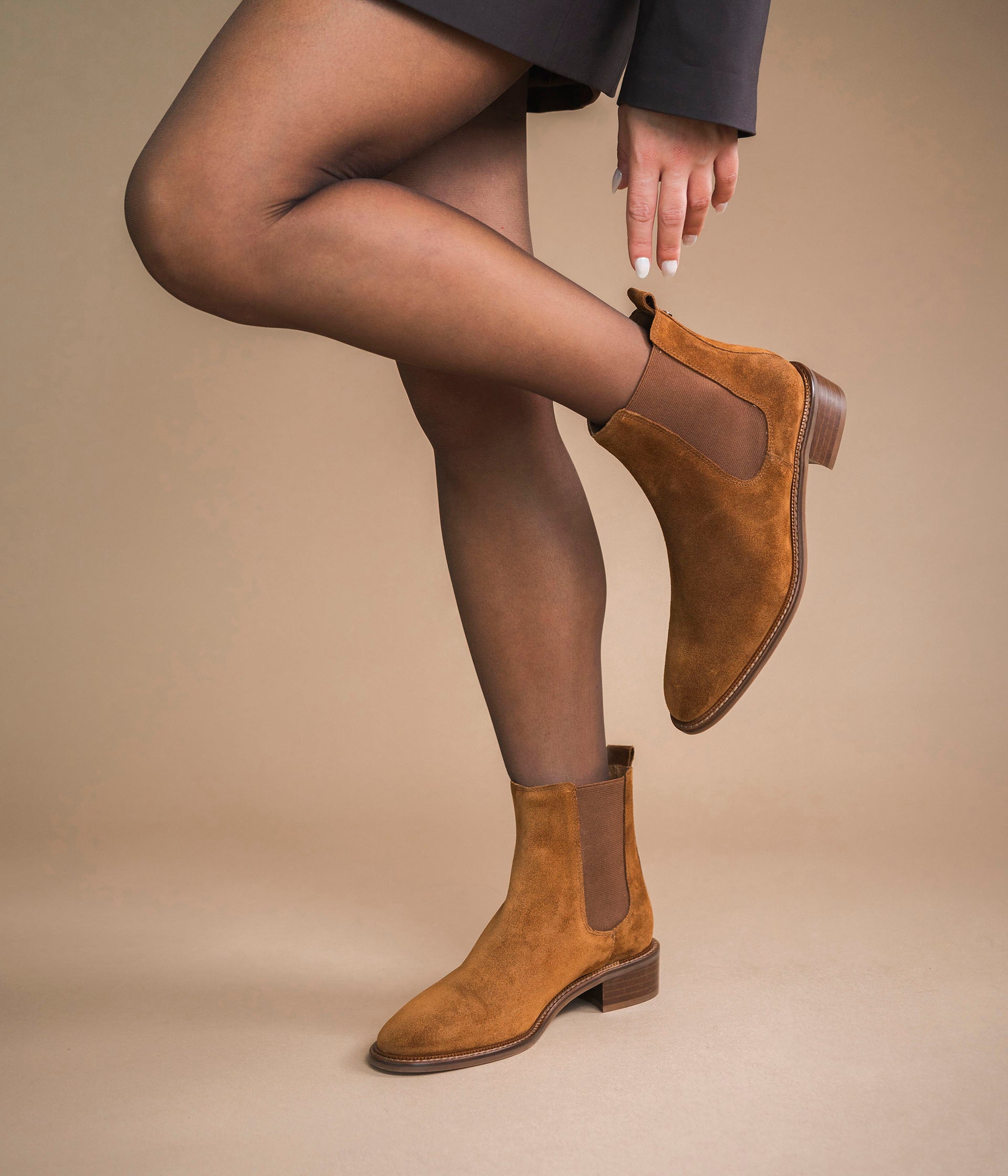 Chelsea boots cognac femme shop