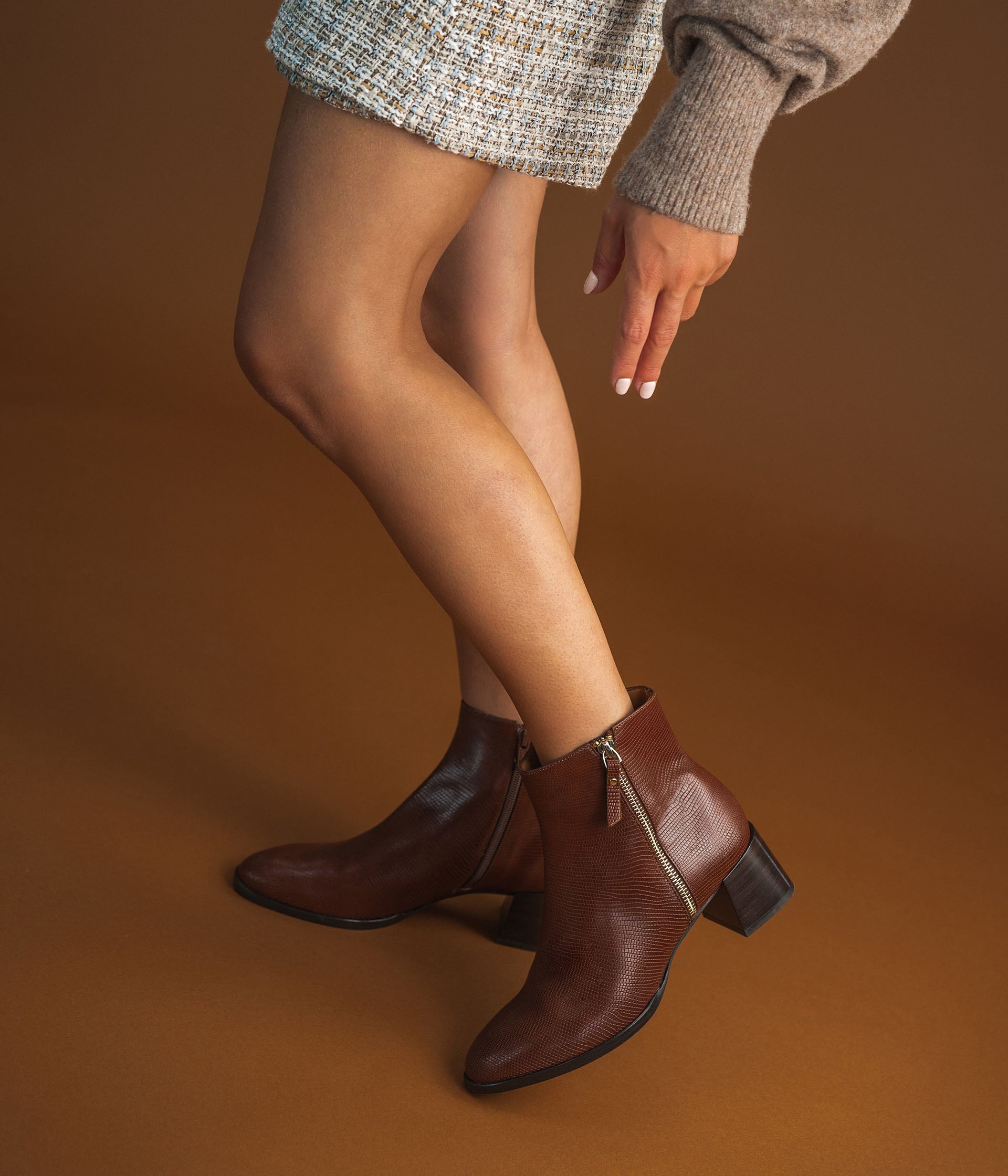 Low boots marron femme sales