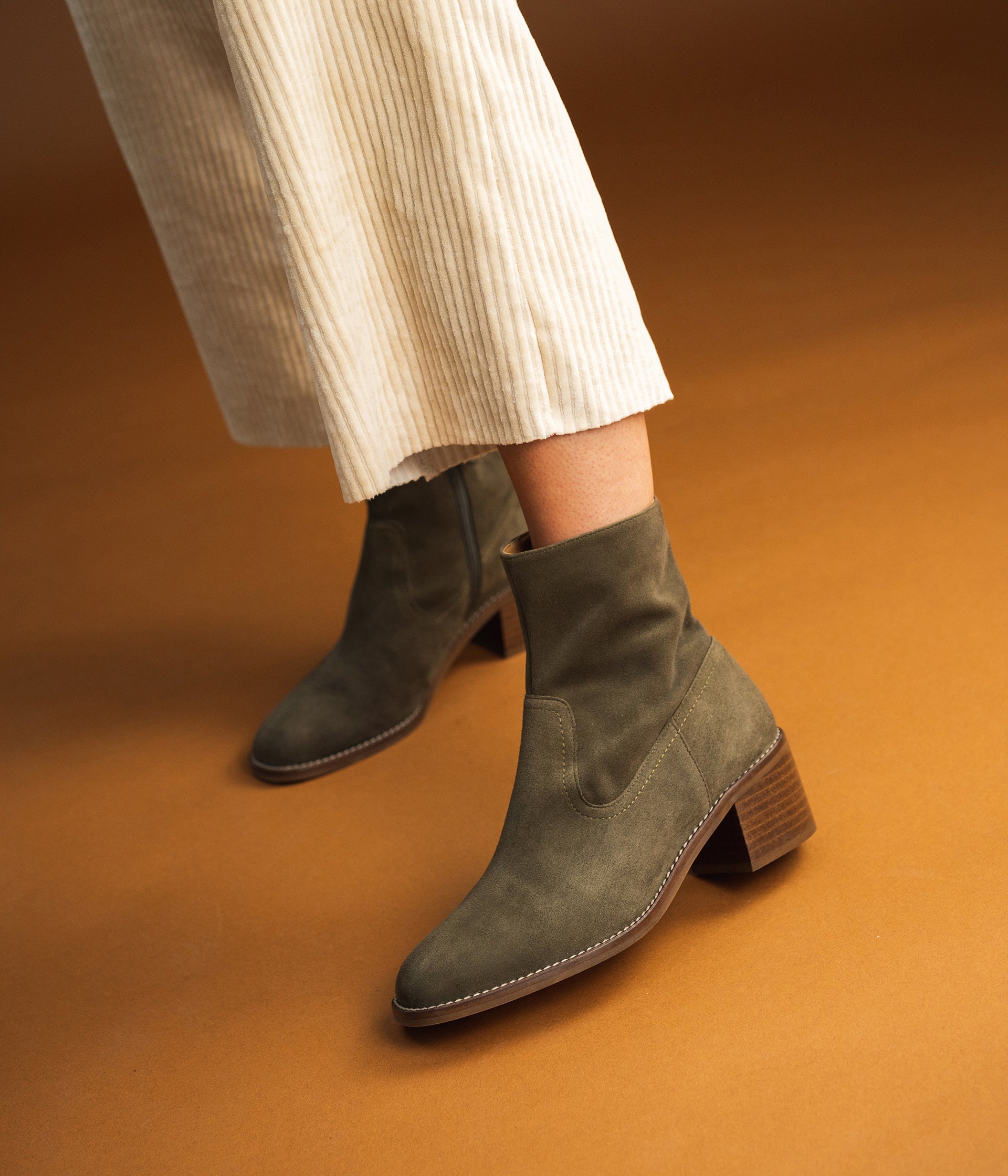 KHAKI TALMA BOOTS Low boots WOMEN Bocage
