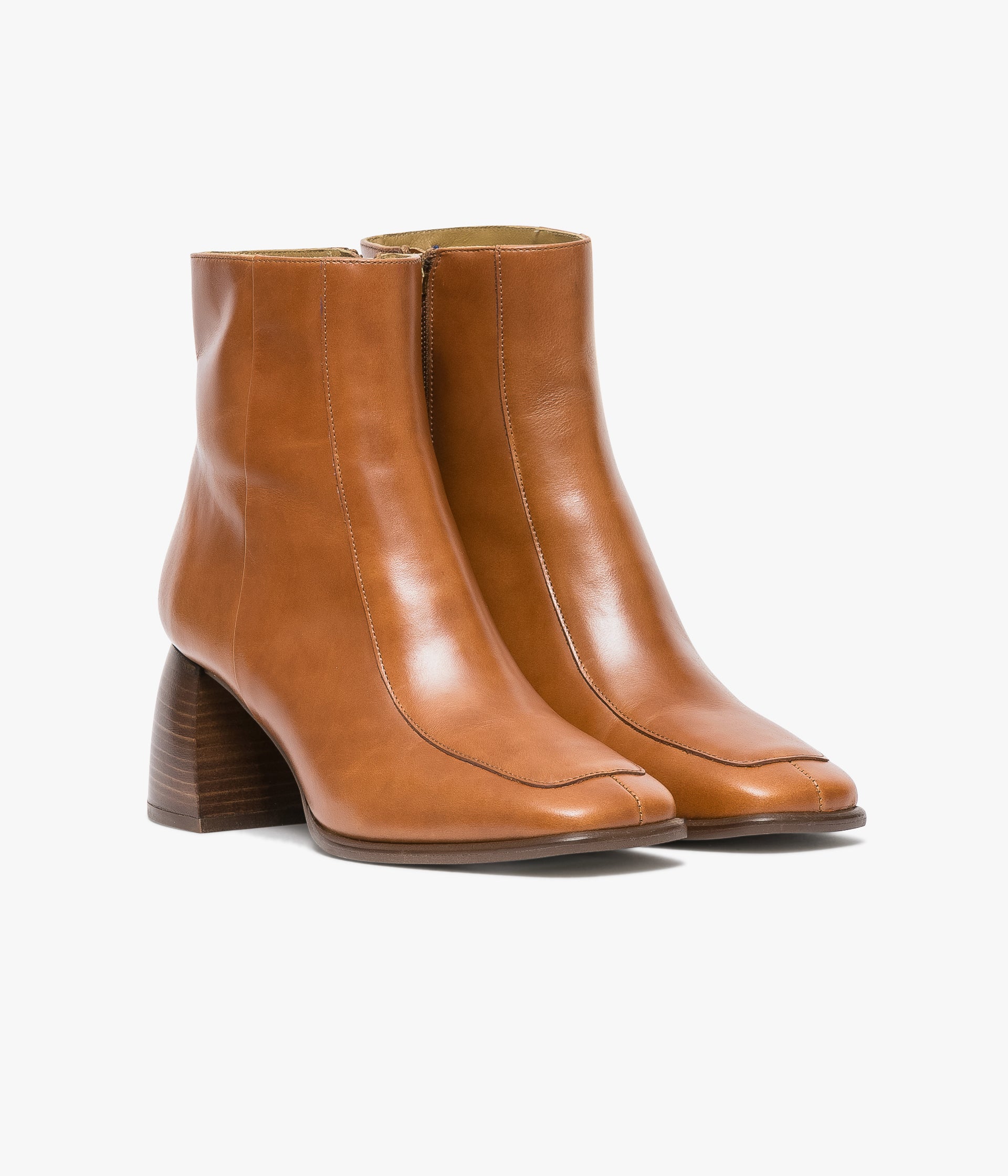 Cognac ankle boots deals