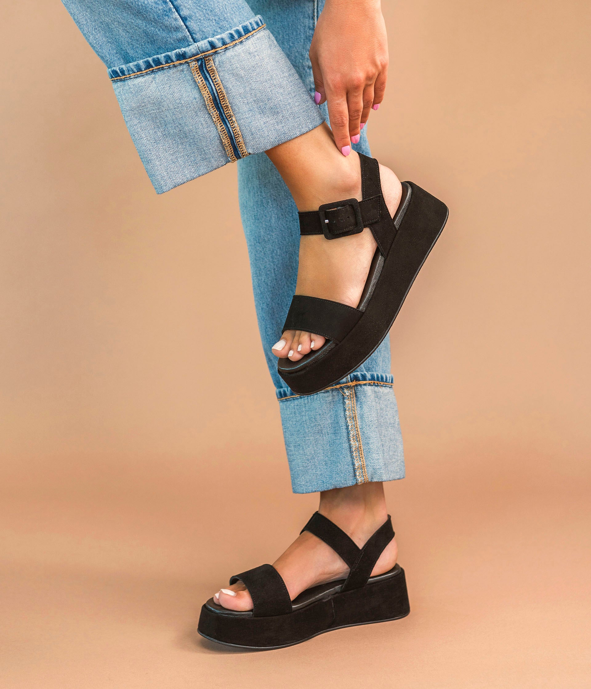 BLACK RITTA SANDAL Wedges WOMEN Bocage