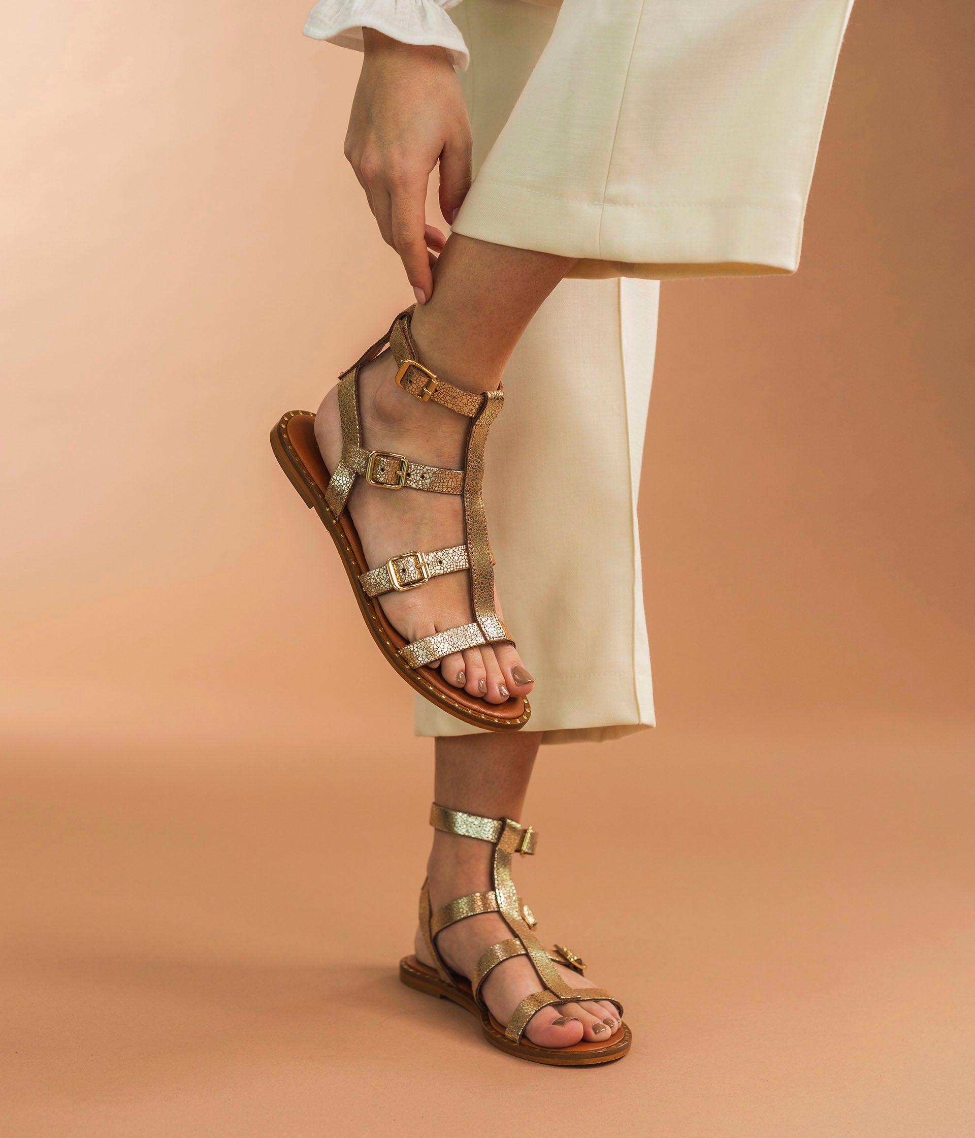 Sandal plat hot sale
