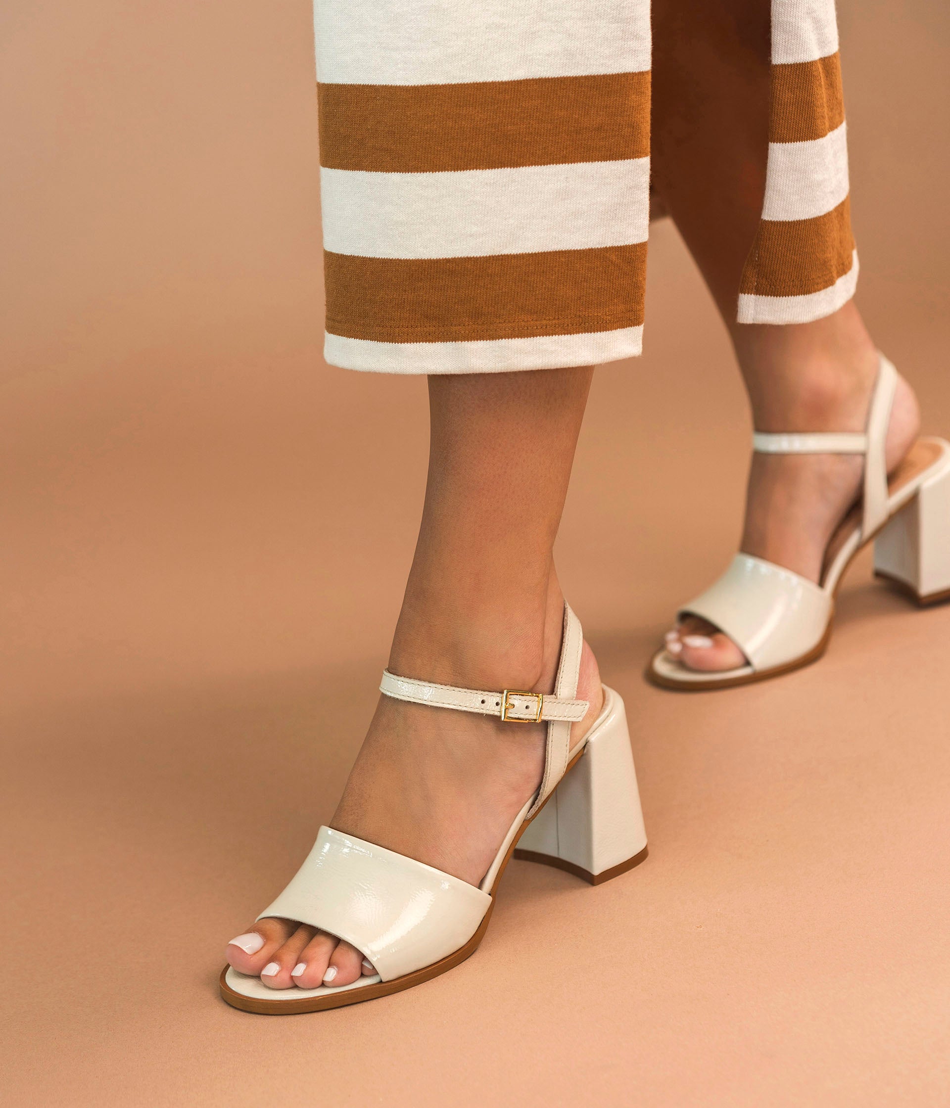 PEACH WHITE SANDAL Sandals WOMEN Bocage