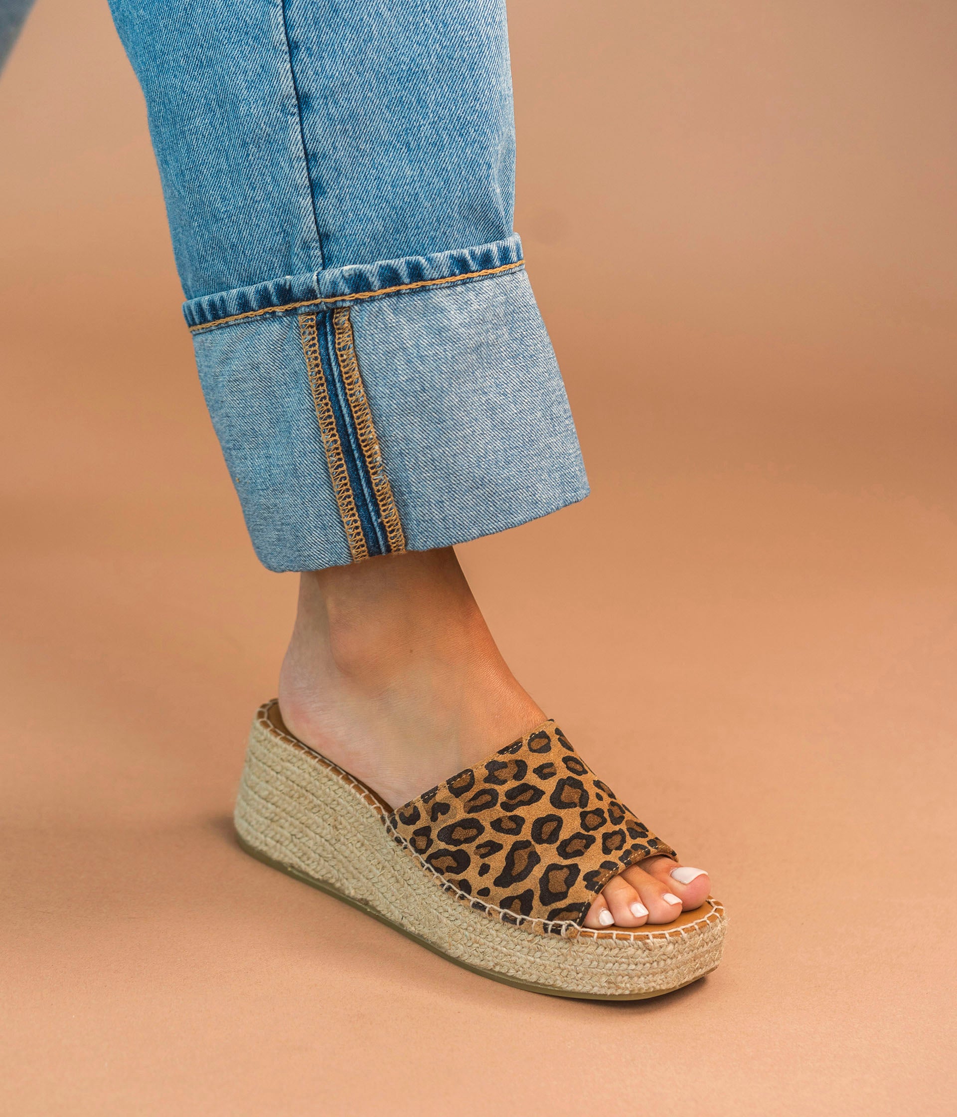 Leopard espadrille sandal cheap