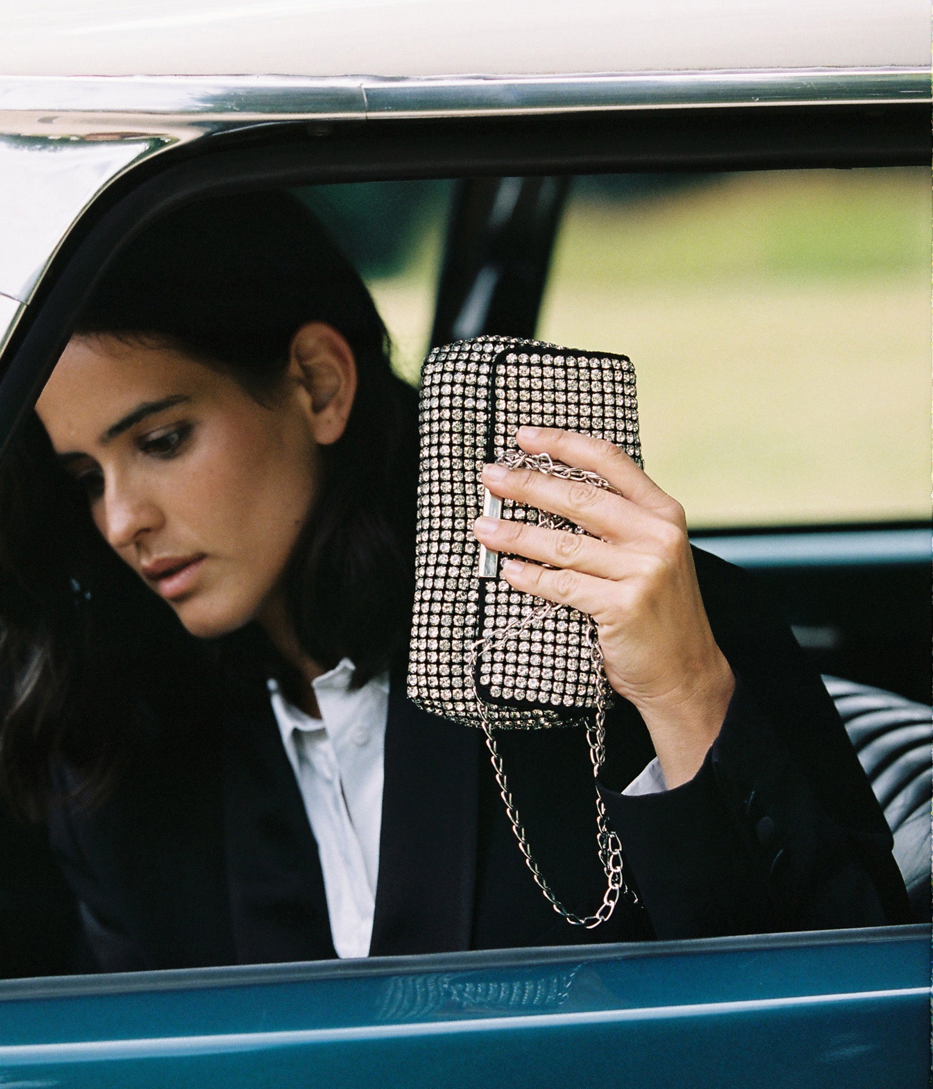 ALOÏSSE RHINESTONE BAG - Small size LEATHER GOODS | Bocage