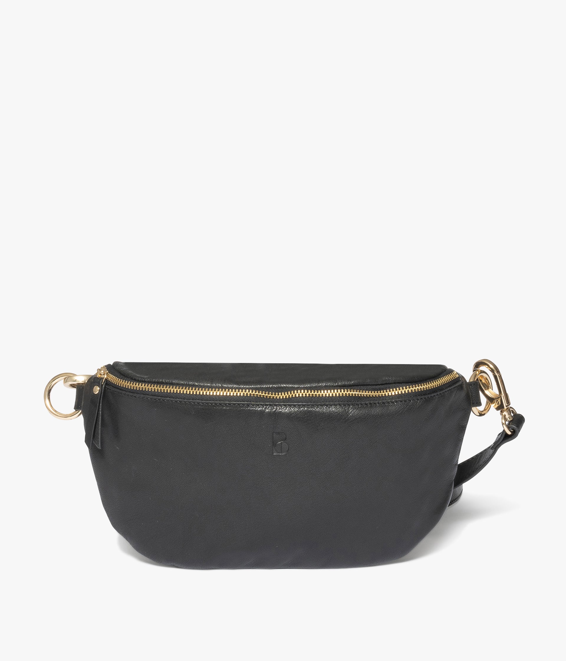 BLACK ALBANO BELT BAG Medium size LEATHER GOODS Bocage