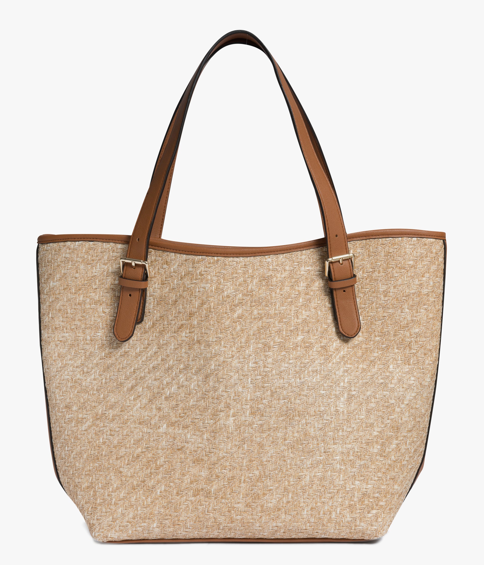 BEIGE ISA SHOPPING BAG Small size LEATHER GOODS Bocage